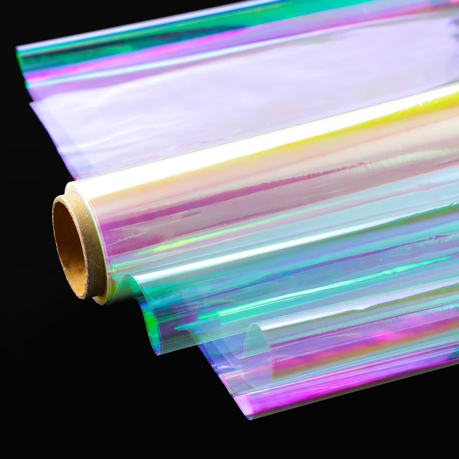 Shareluck Iridescent Cellophane Wrap Rainbow Wrapping Film (43CM Wide x 15M Long) for Gift Baskets, Flowers, DIY Crafts and Celebratory Occasions
