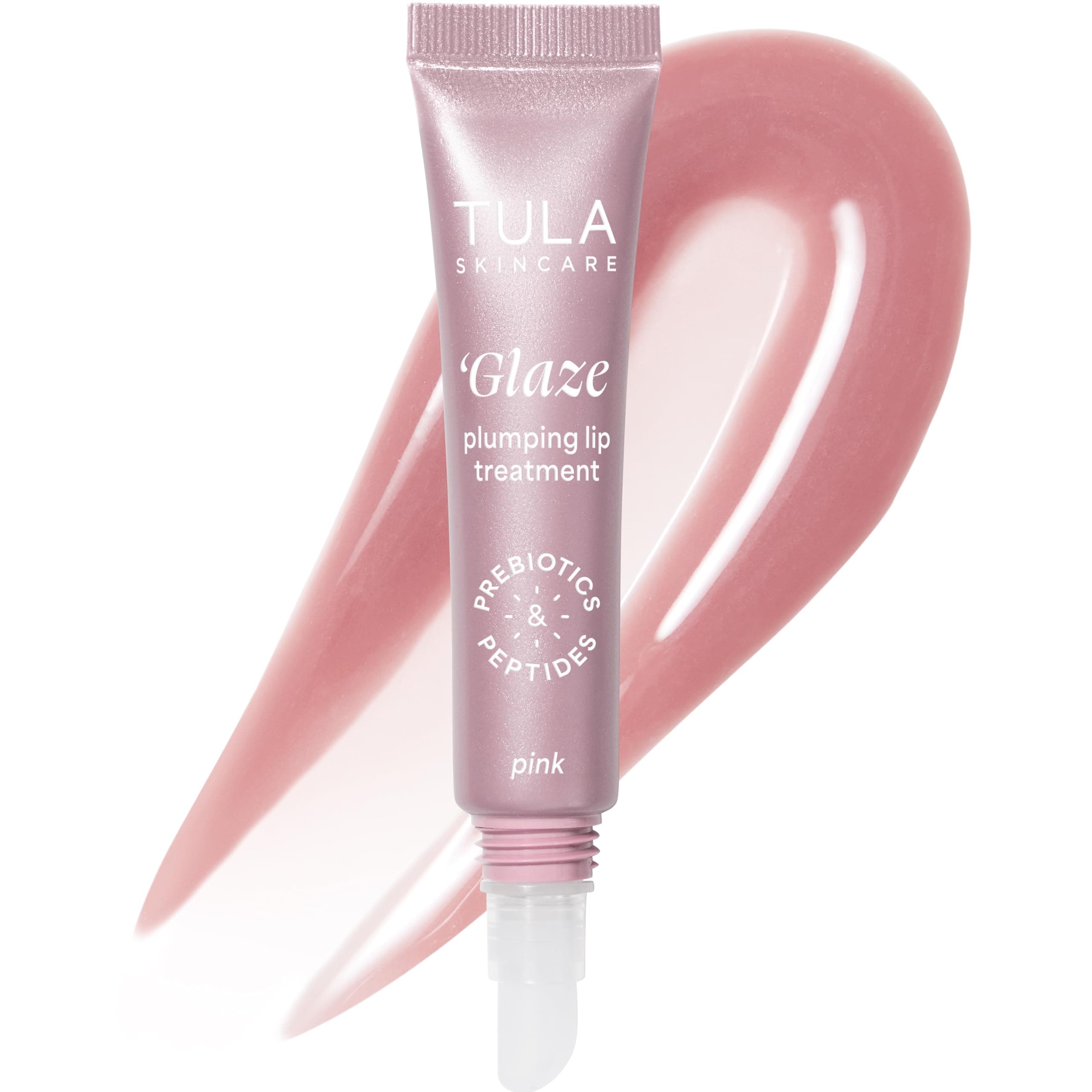 Skin Care Glaze Plumping Lip Treatment - Hydrating & Glossy Lip Balm with Hyaluronic Acid & Peptides, 0.28 oz.