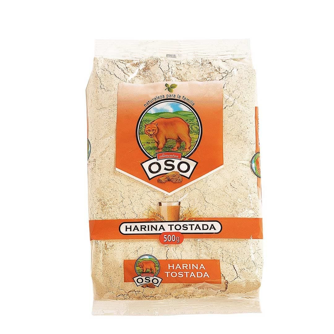 Alimentos oso Harina tostada chilena 500 gr, Chilean toasted flour, 1.0 Count