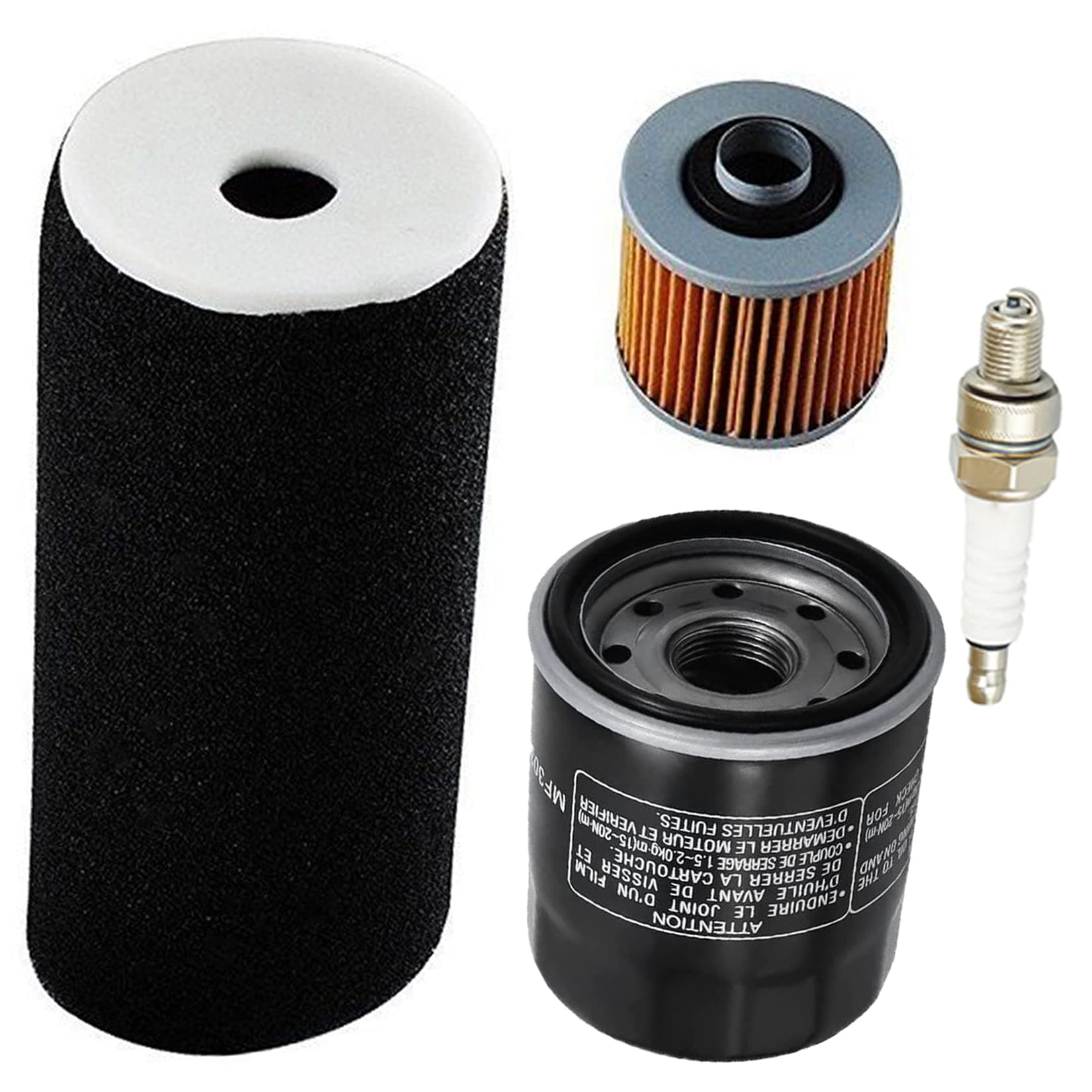 LIYYOO 1UY-14451-00-00 Air Filter Oil Filter Spark Plug Kit, Compatible with Yamaha Grizzly 660 YFM660 4x4 2002-2008 YFM660 Air Filter