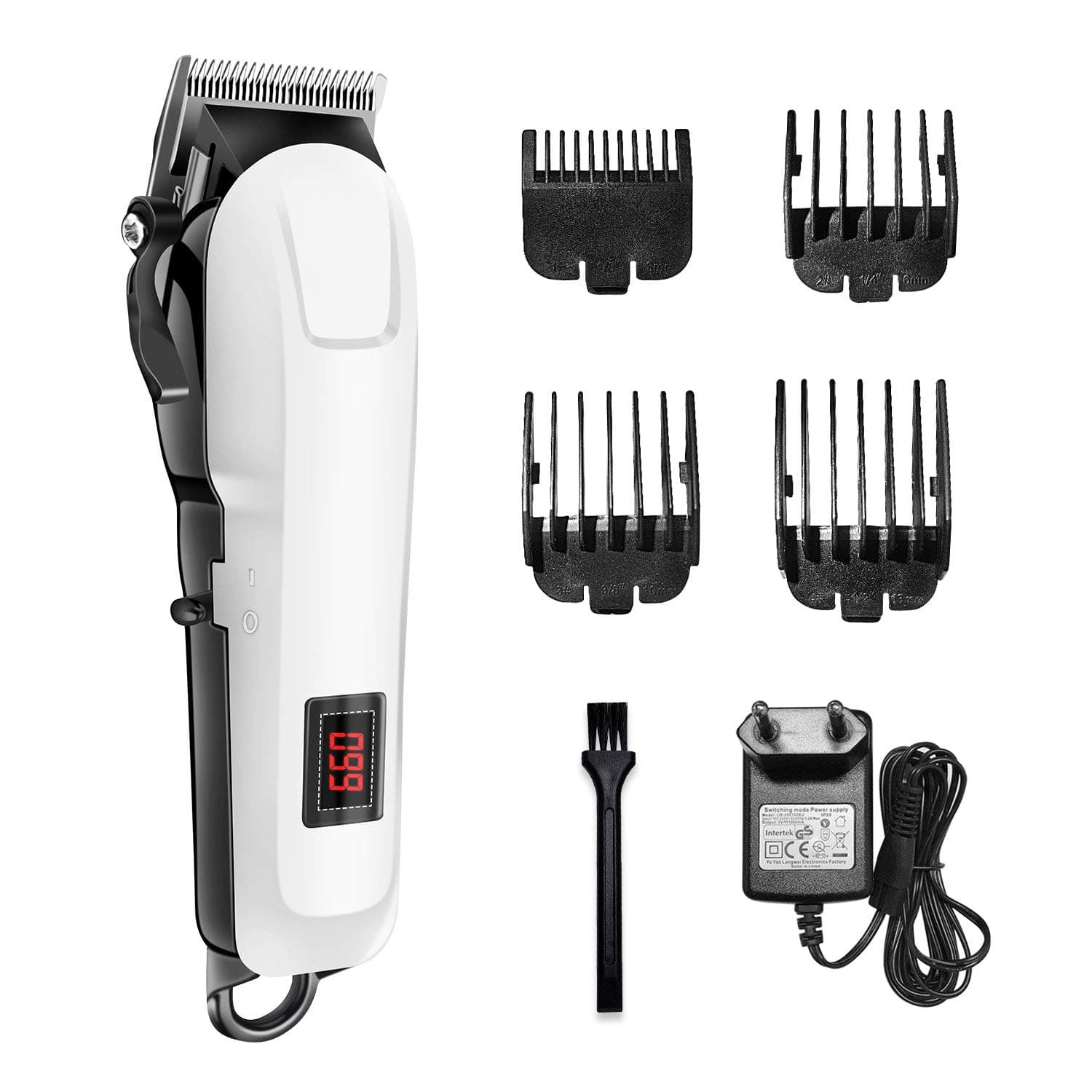 Action 11 in 1 Hair Clipper Cordless for Men, Beard Trimer Multi Grooming Kit for Beard and Hair with 4 Guide Combs & Nose Trimmer Attachment, Rechargeable & Rinseable