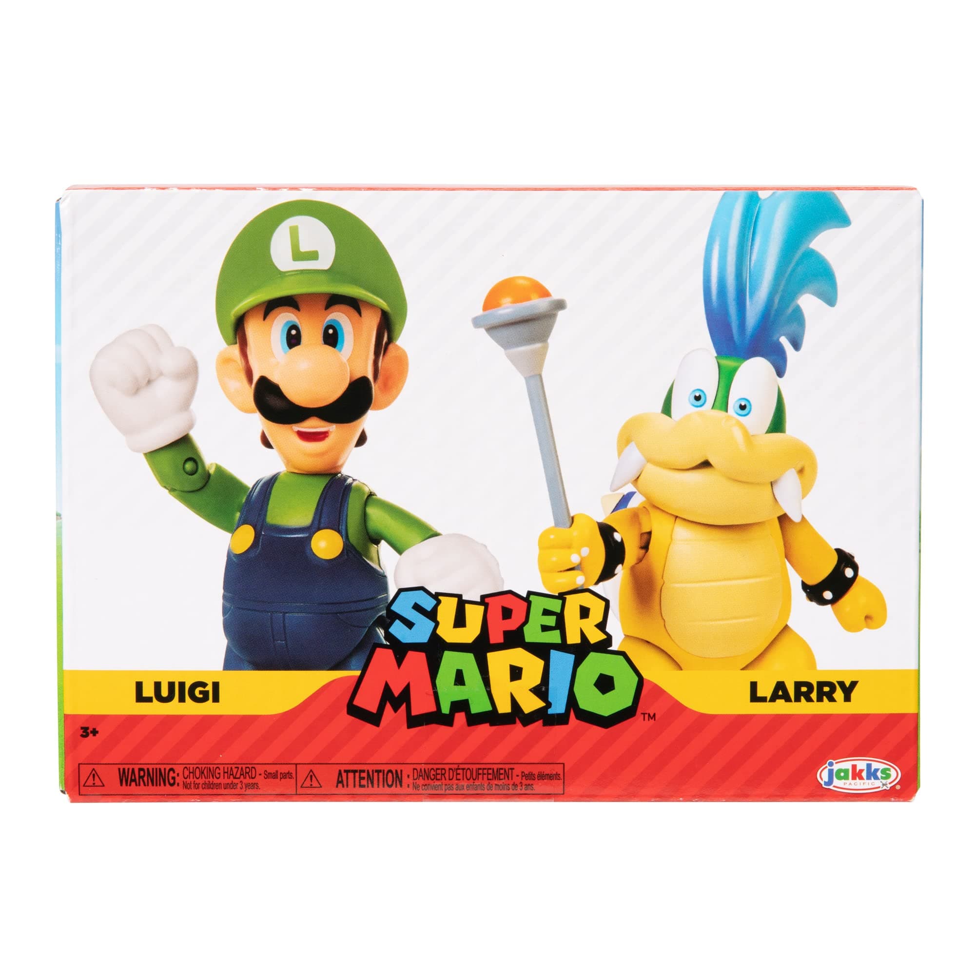 Nintendo 4" Action Figure 2 Pack - Luigi Vs. Larry Koopa