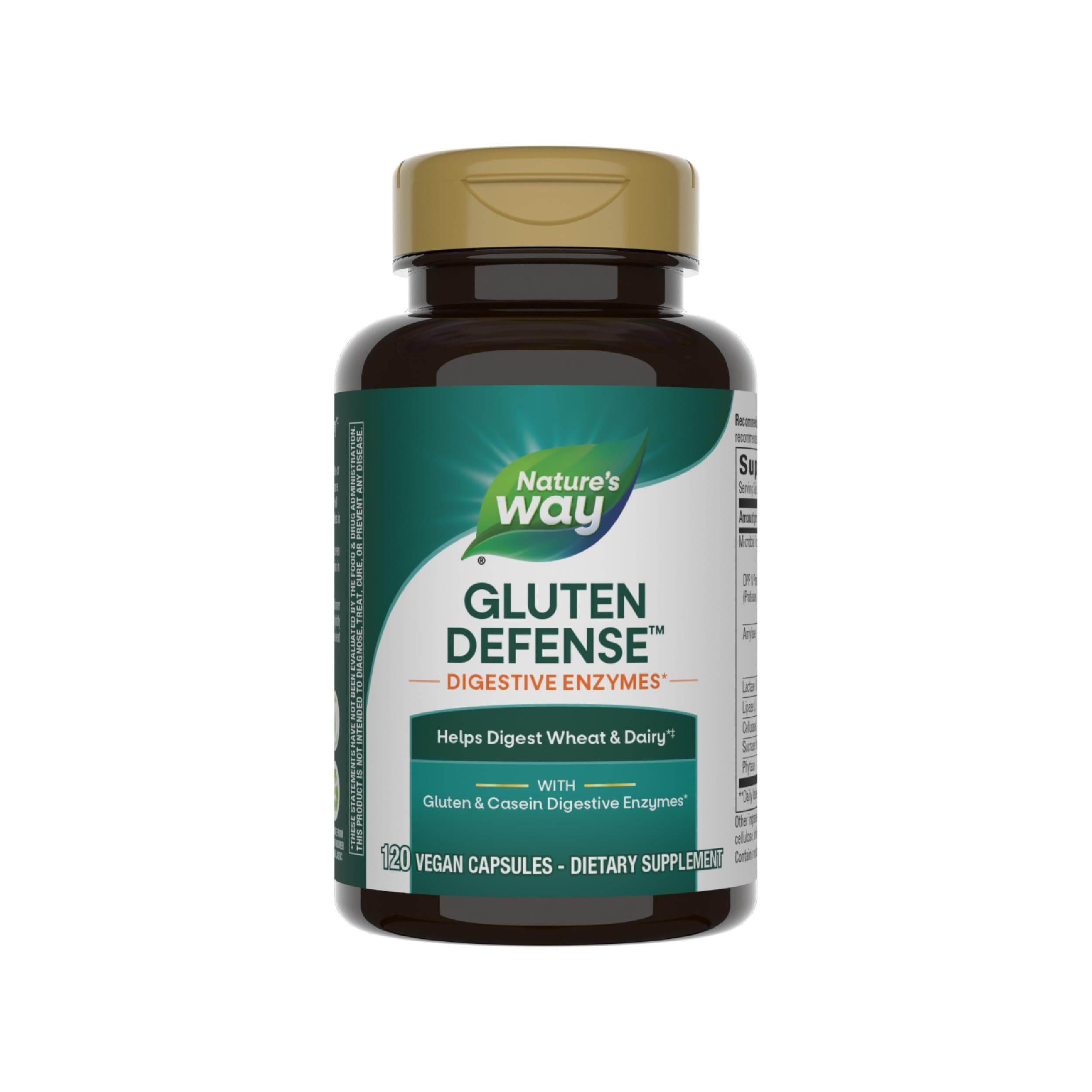 Gluten Defense, Helps Digest Wheat and Dairy * **, Vegan, 120 Capsules