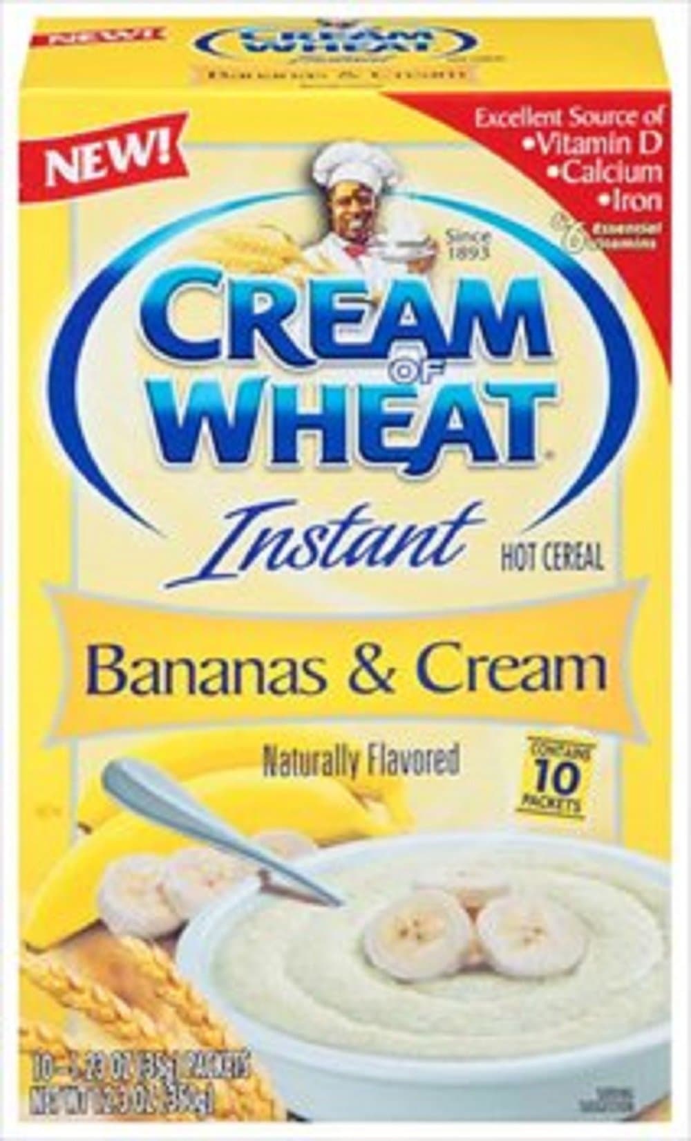 Bananas & Cream, Instant Hot Cereal, 10 Count, 12.3oz Box (Pack of 3)