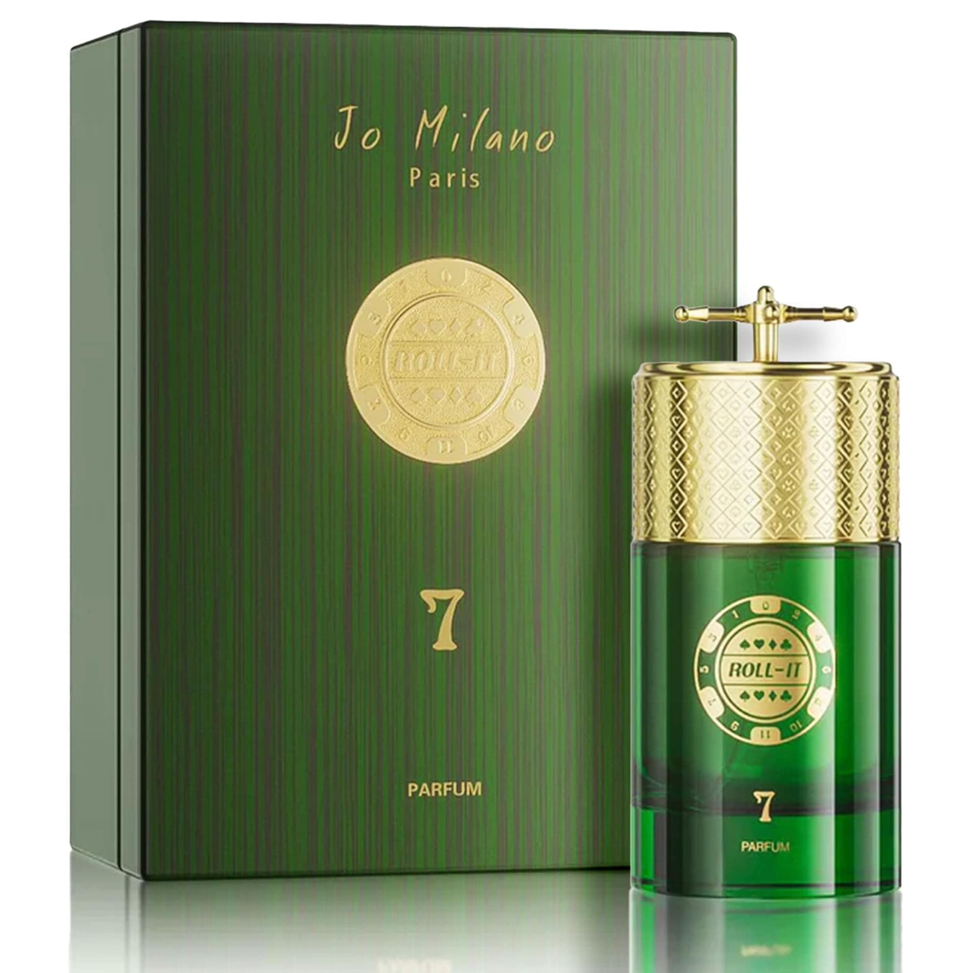 Jo Milano Roll It 7 Parfum Spray | 3.4 oz (100ml) | Musk, Bergamot, Citrus, Fresh Scent | Long Lasting Fragrance for Men and Women (Unisex)