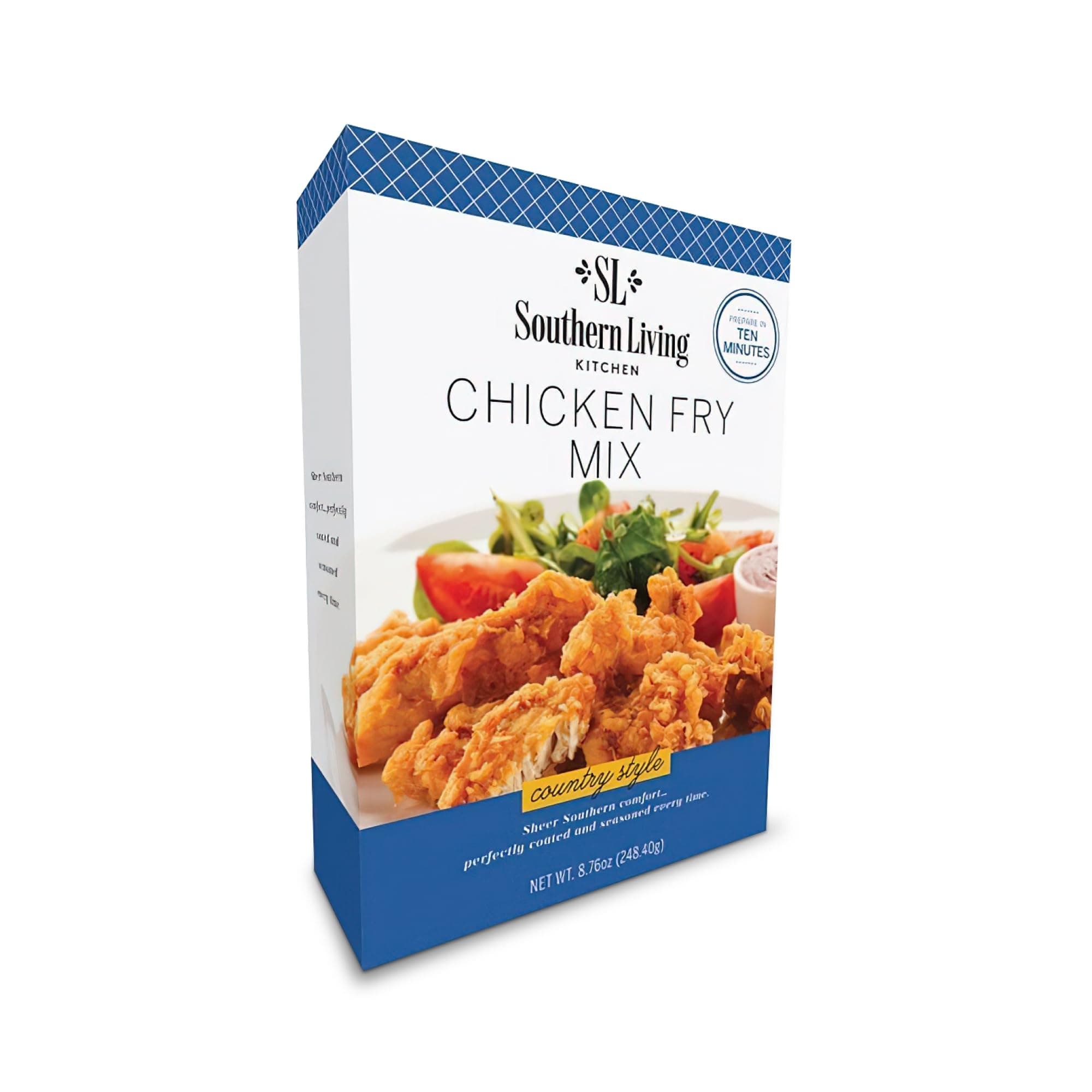 Southern Living Country Style Chicken Fry Mix, Easy-to-Use, Flavorful Fry Mix for Perfectly Crispy Chicken, Gourmet Batter Mix, 10 Ounce Box (1 Fry Mix)