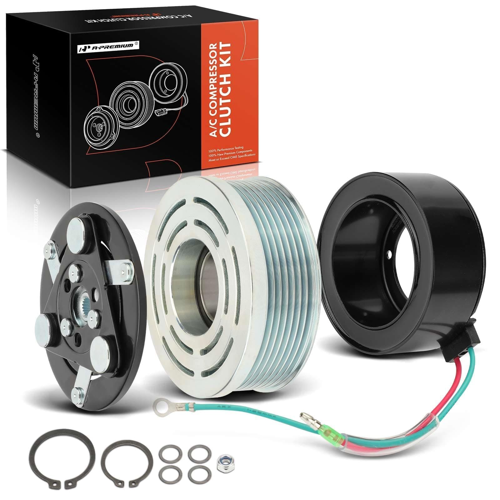 A-Premium A/C Compressor Clutch Kit Compatible with Honda Civic 1.8L 2006-2011