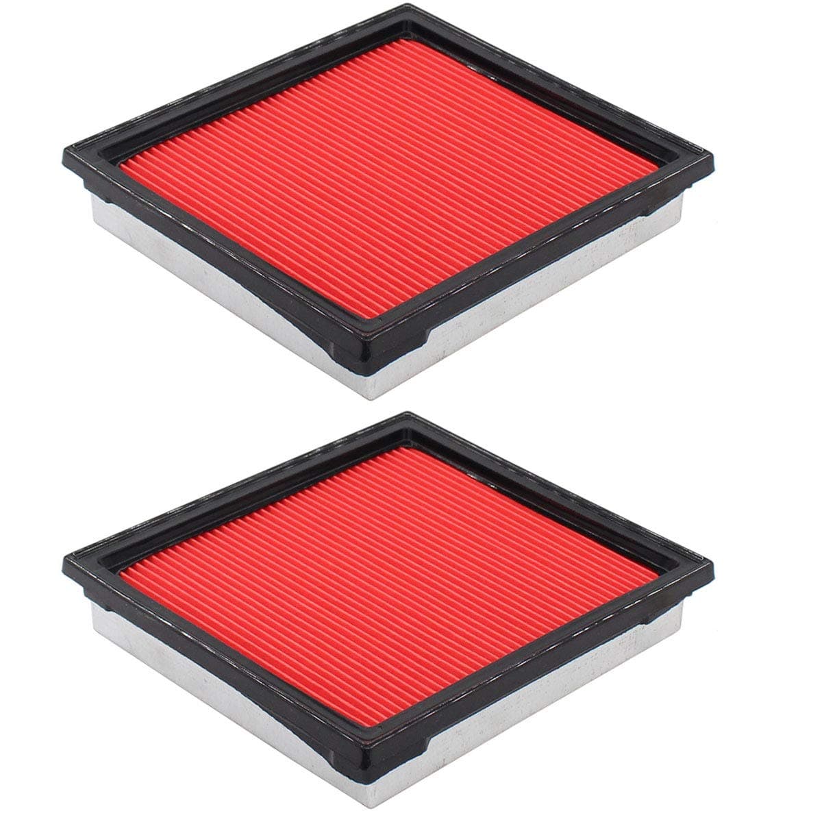 Pack of 2 Engine Air Filter for Infiniti G35 2007-2009, G25 2011-2012, G37 2008-2013, Q40/Q60 2014-2015, EX35 2008-2012, EX37 2013, QX50 2014-2017, Nissan 350Z 2007-2009, 370Z 2009-up