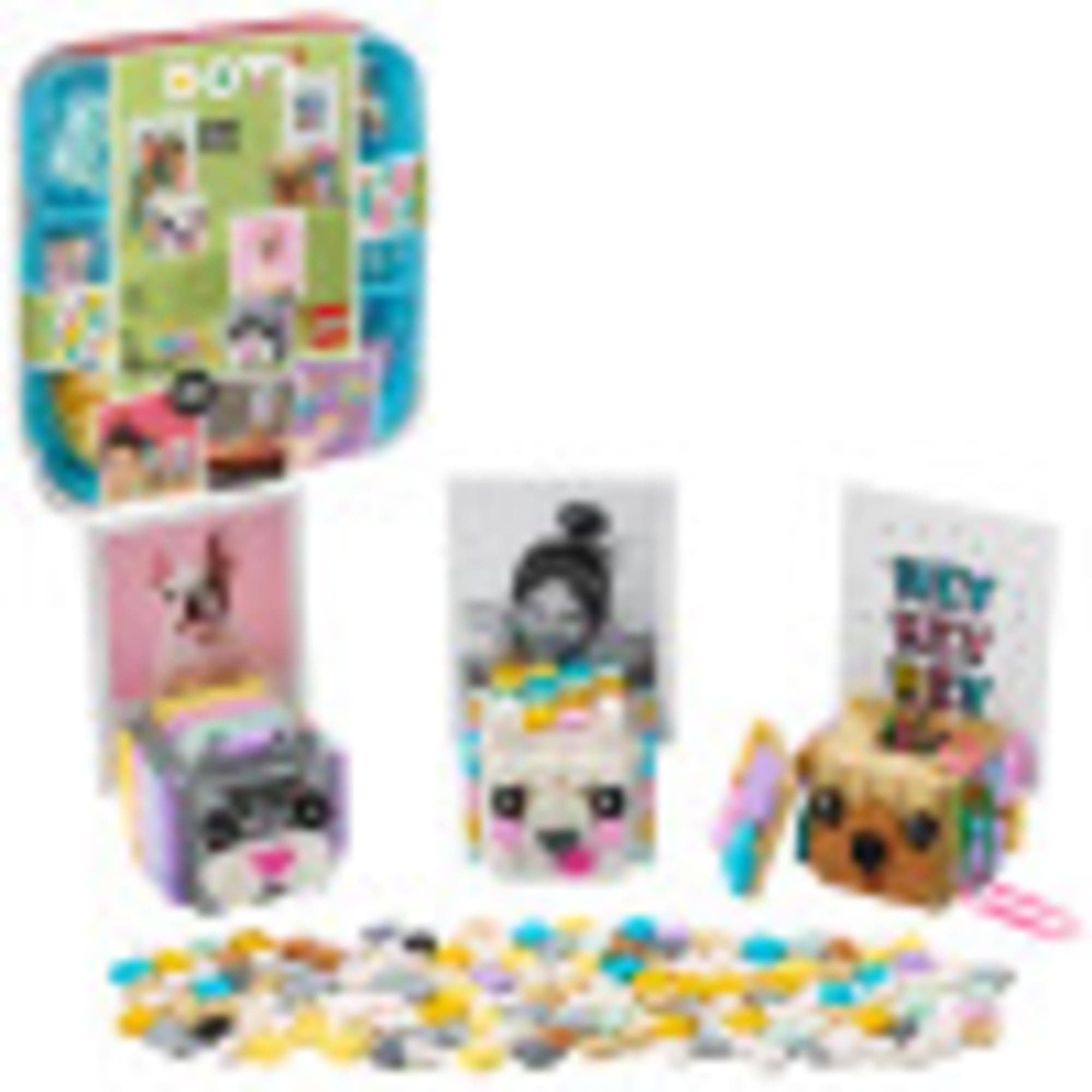 DOTS Animal Picture Holders 41904 DIY Craft; A Fun Project for Kids who Like Making Creative Room Decor, That Also Makes a Cool Holiday or Birthday Gift (423 Pieces)