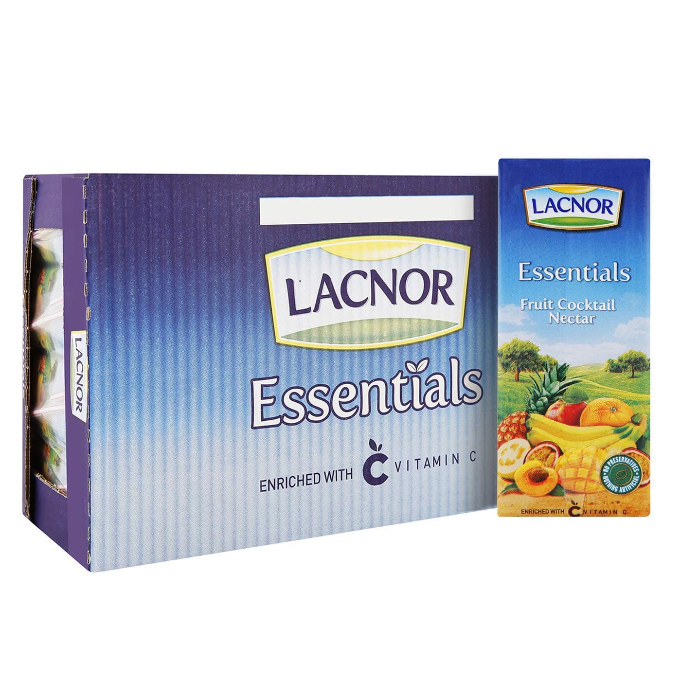 Lacnor Essentials Fruit Cocktail Nectar, 32 X 180 ml