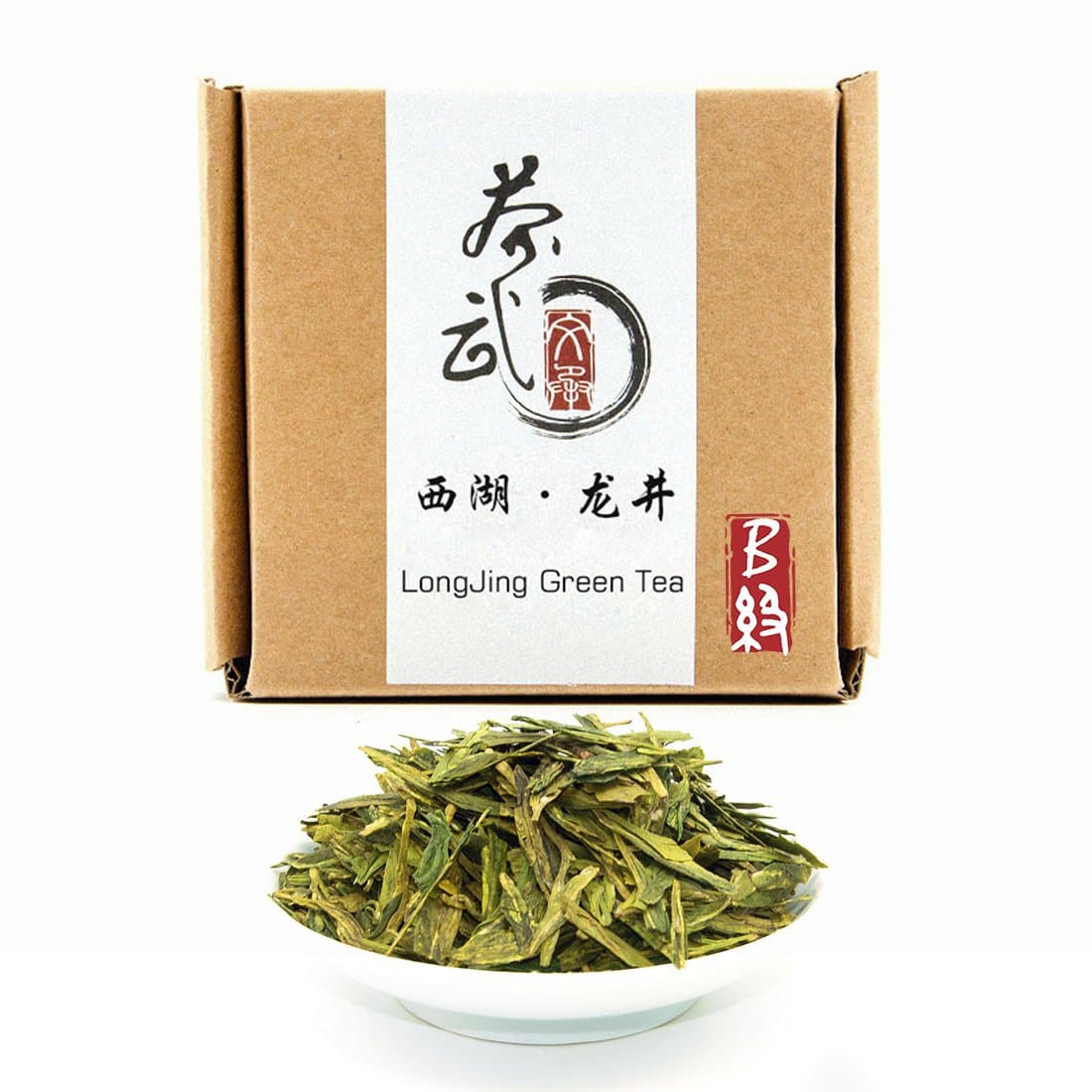 ChaWuWarmSun [B] LongJing Green Tea,3.5oz/100g,Chinese Dragon Well Green Tea Loose Leaf