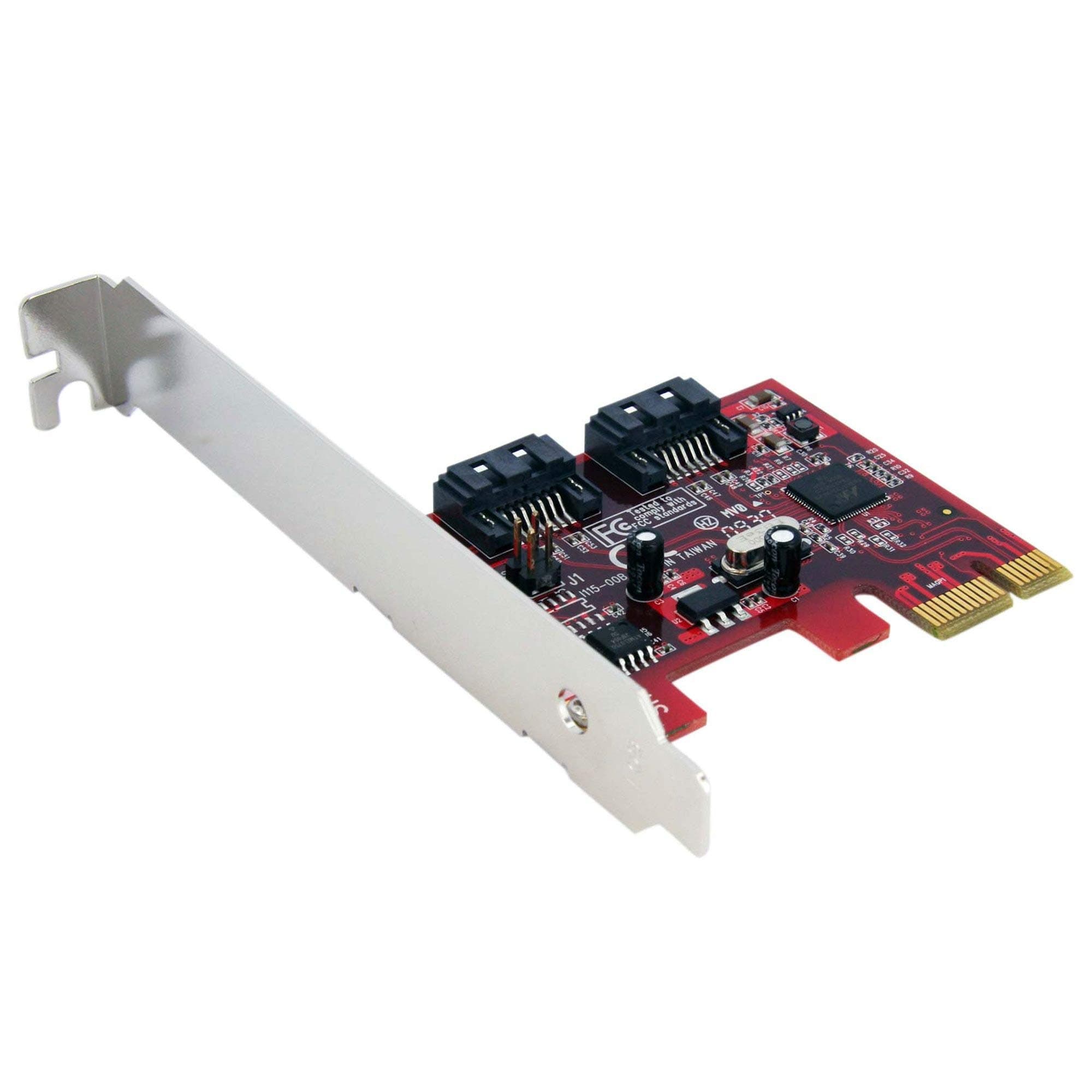 StarTech.com 2 Port SATA 6 Gbps PCI Express SATA Controller Card - Dual Port PCIe SATA III Card Adapter (PEXSAT32)