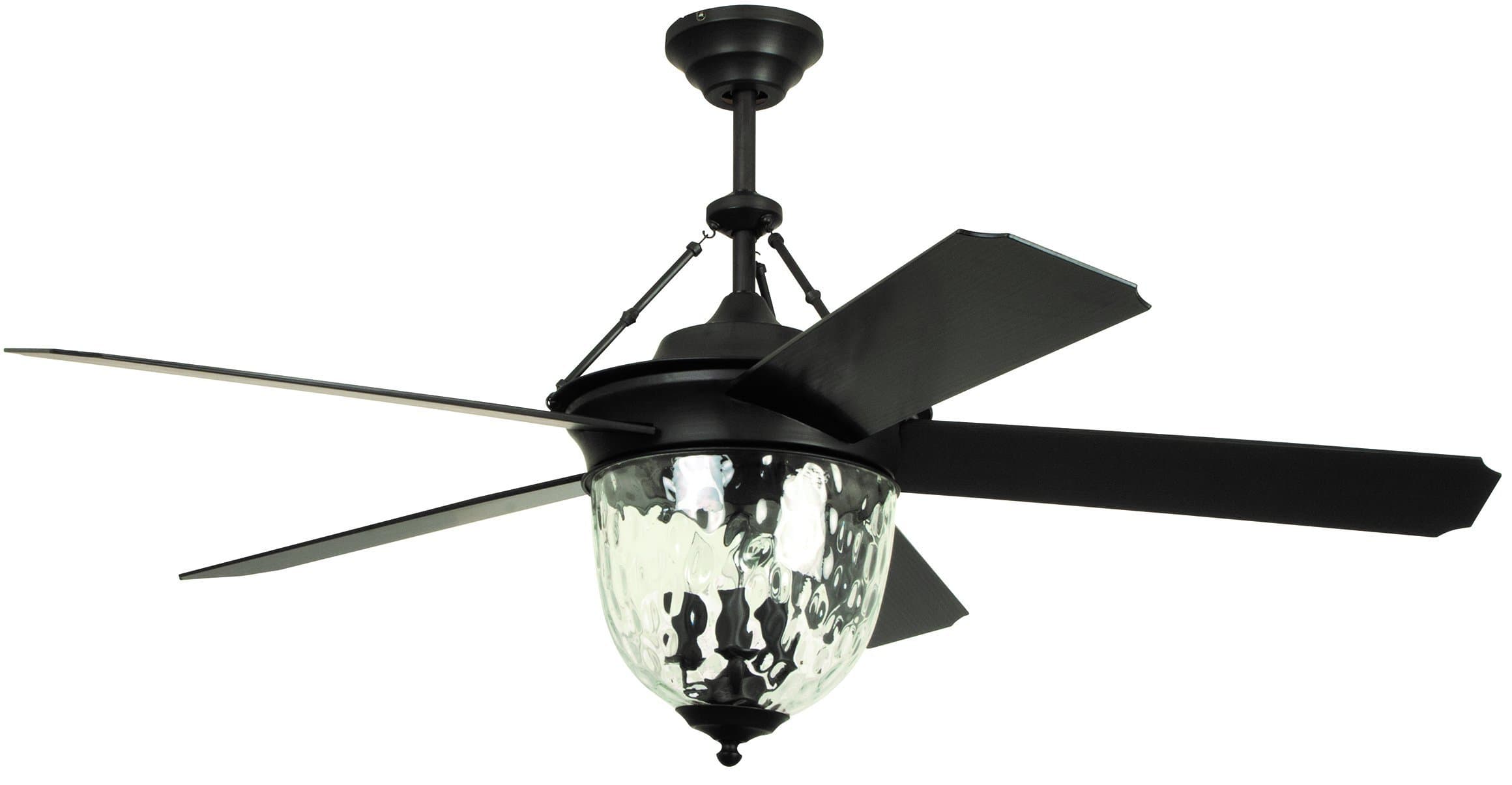 Litex E-KM52ABZ5CMR Knightsbridge Collection - 52" Ceiling Fan, Aged Bronze Finish with Special Aged Bronze ABS Blades