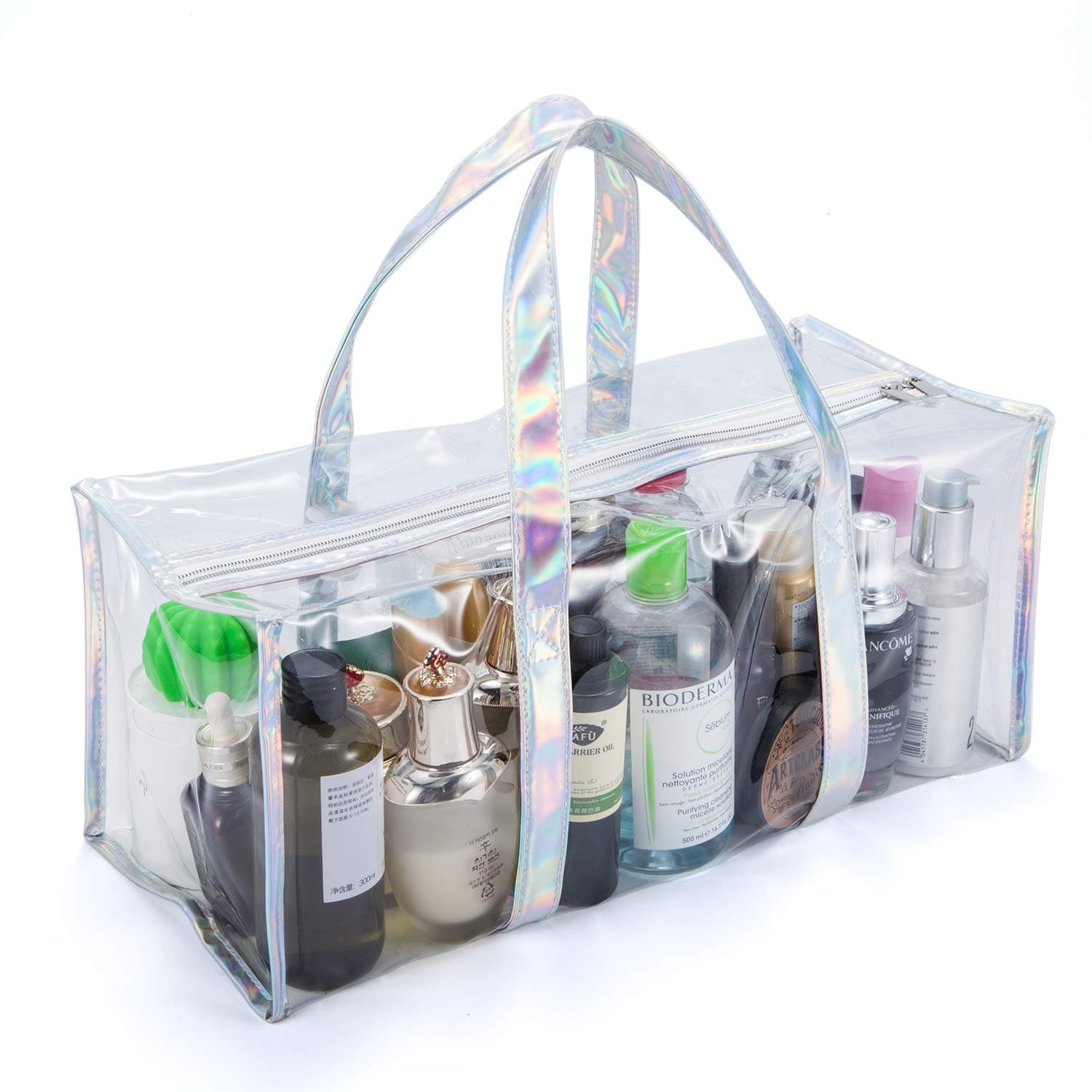 Clear PVC Travel Toiletry Case Toiletry Makeup Organizer Bag Waterproof Transparent Cosmetic Bag
