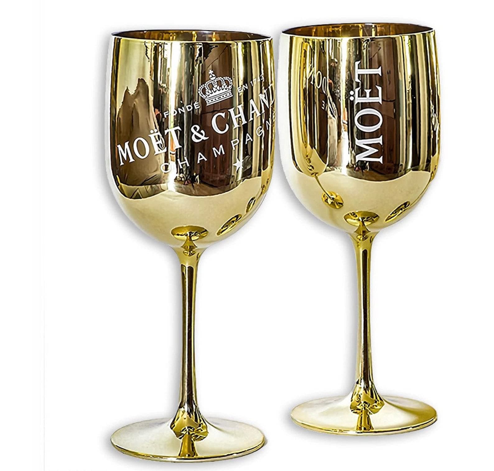 2 Moet Glasses
