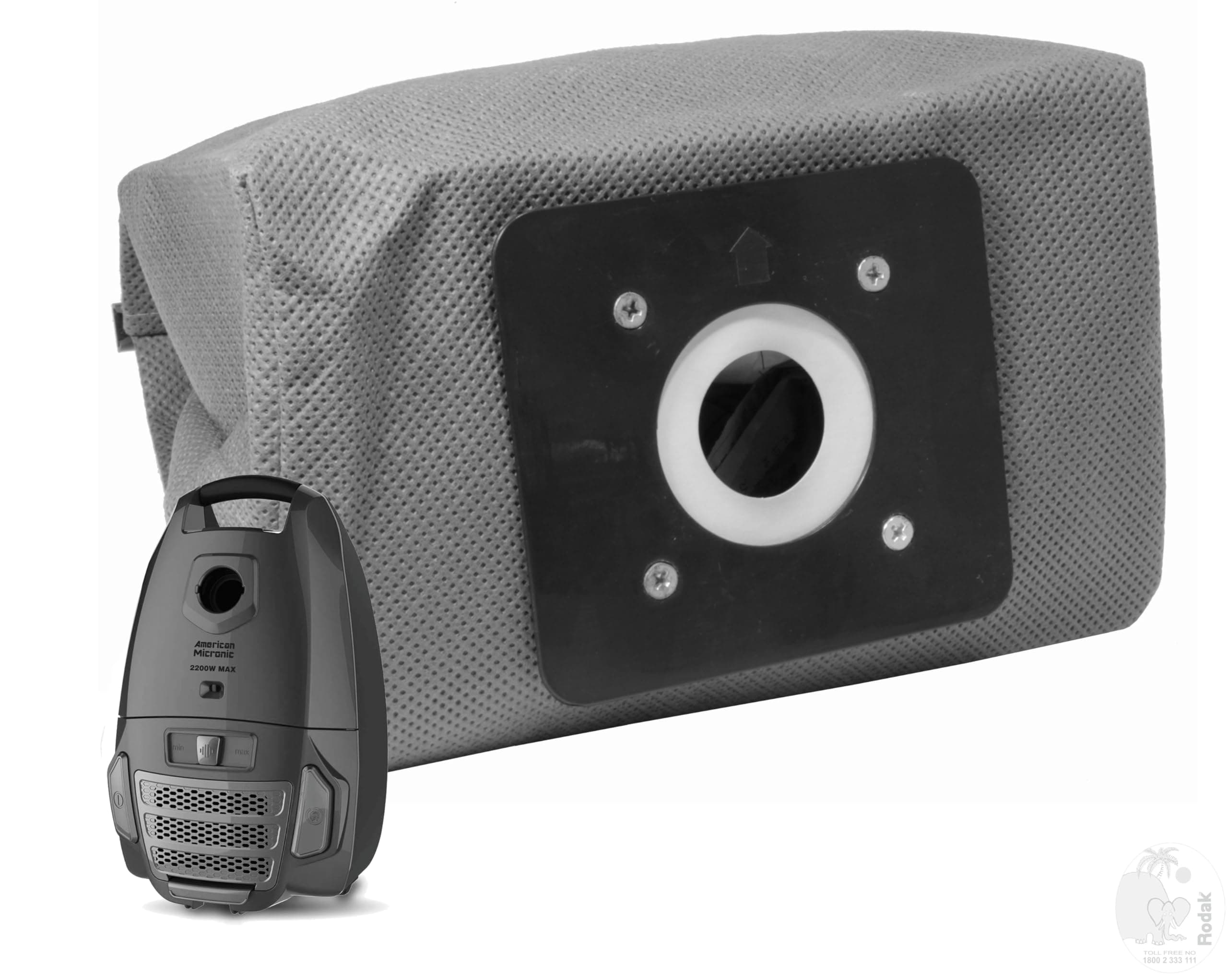 Compatible With American Micronic AMI-VCC-2200WDx Vacuum Cleaner Dust Bag, Practical, Washable and Reusable,