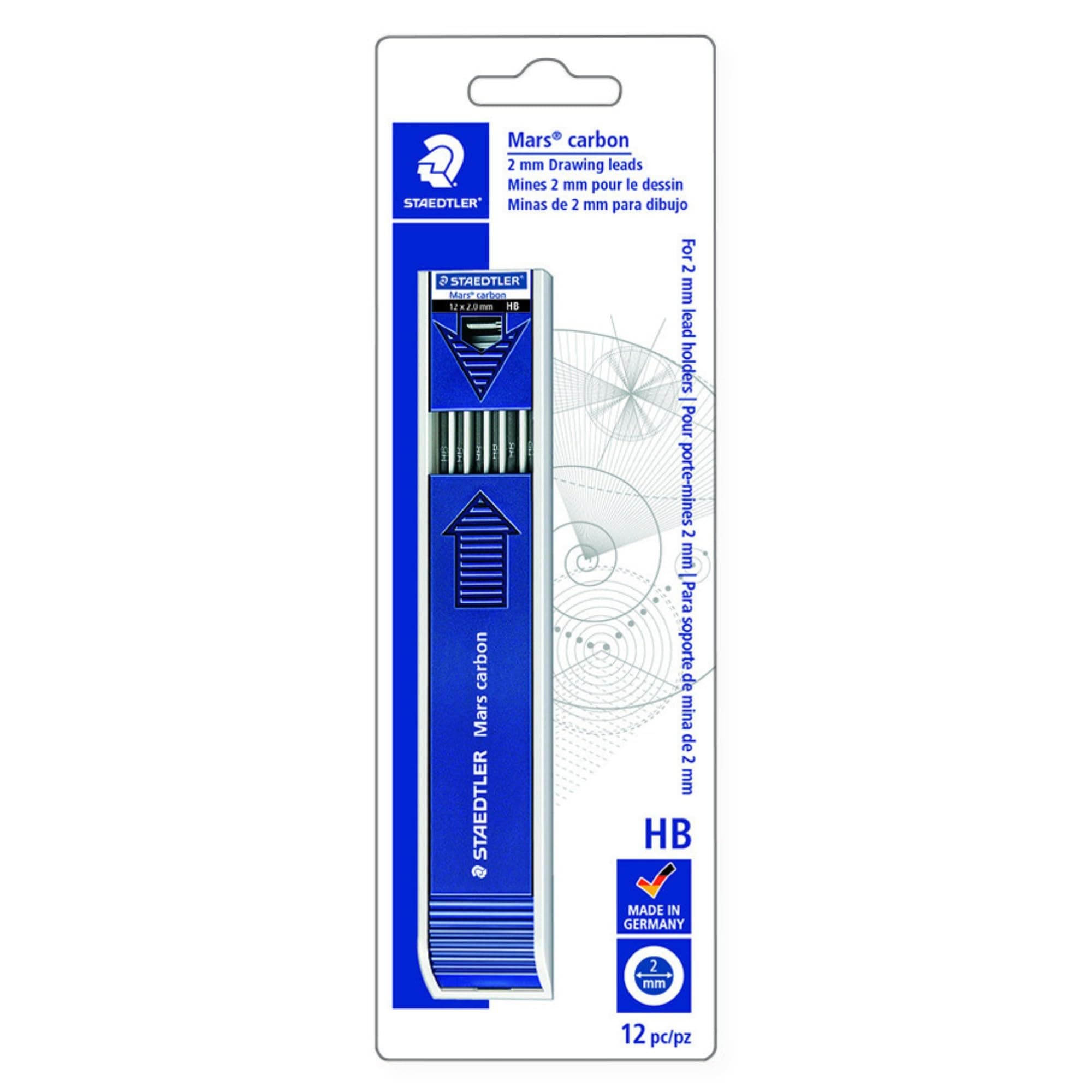 STAEDTLER Mars Carbon 2mm Replacement Leads - HB