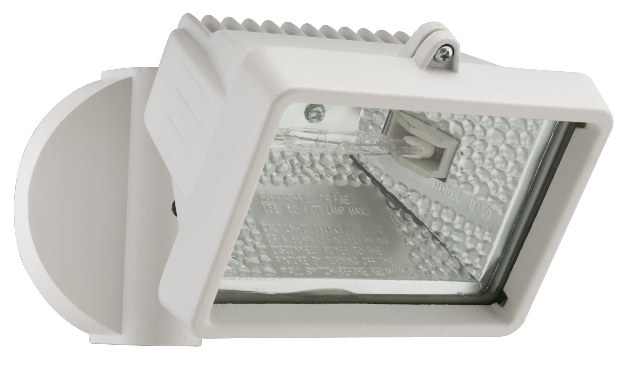 Lithonia Lighting OFLM 150Q 120 LP WH M12 A Mini Single-Head Flood Light 150-Watt Double Ended Quartz Halogen Lamp