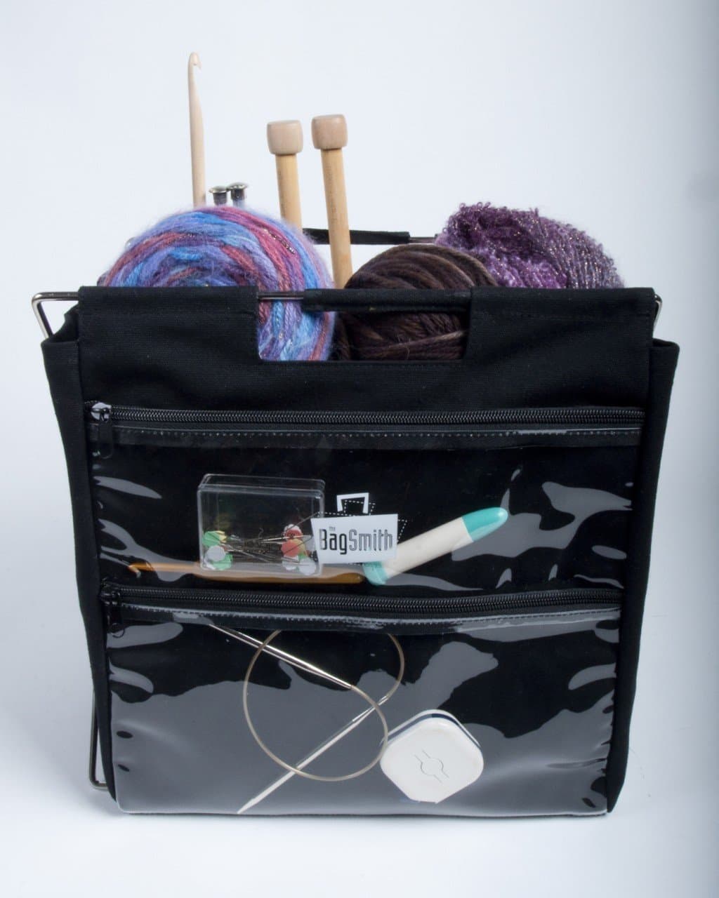 Bagsmith'S Famous Canvas Project Bag-12x12x9 Black