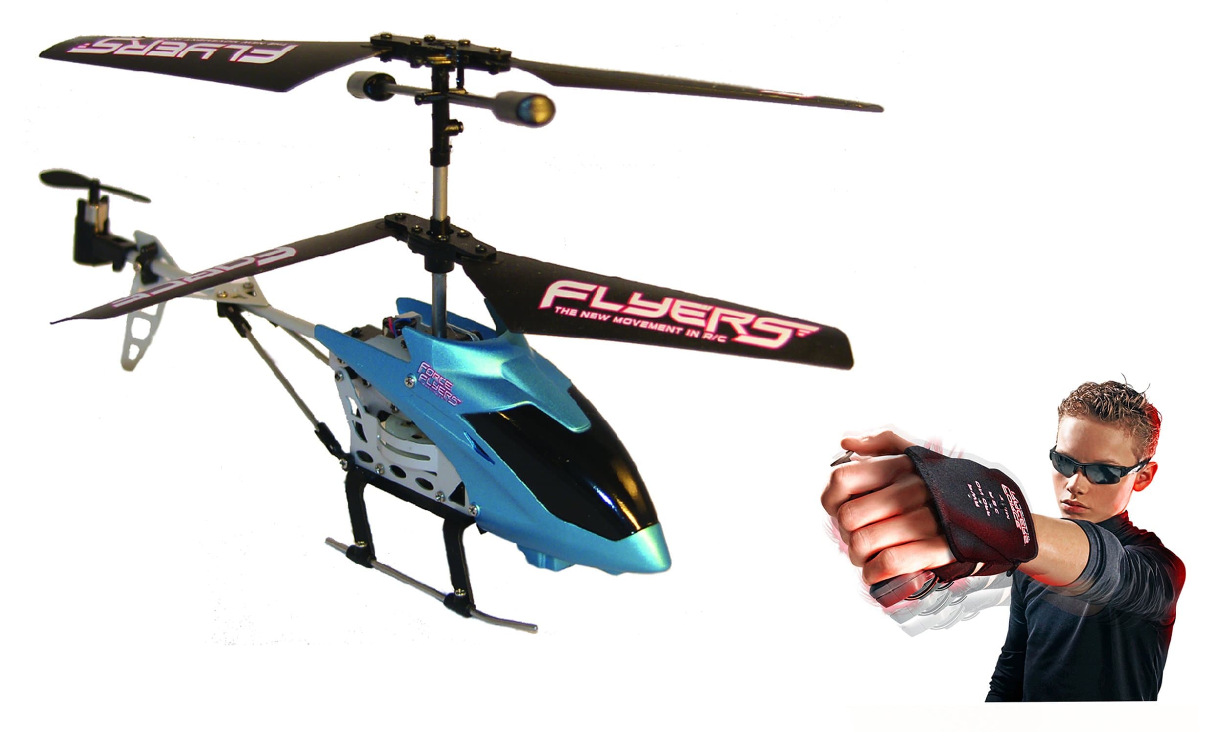 Force Flyers Motion Controlled Helicopter with Glove Force Technology