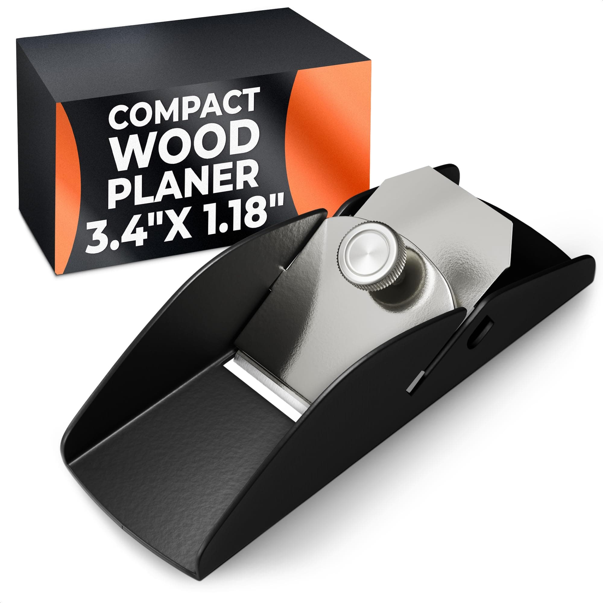 3.38"x1.18"x0.78" Hand Planer for Wood – Wood Planer Hand Tool, Stainless Steel, Sharp Blade Adjustment, Durable Bottom, Ergonomic Design – Easy to Assemble, Prevents Hurting, for Home & Workshop