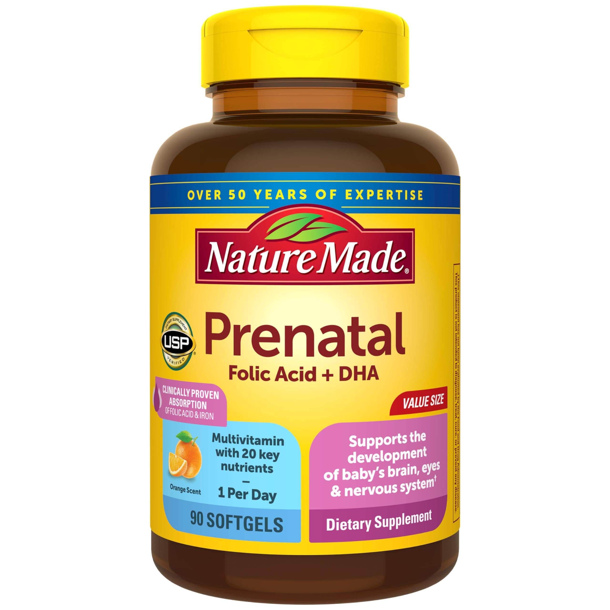 Prenatal Multivitamin Folic Acid + DHA Softgels
