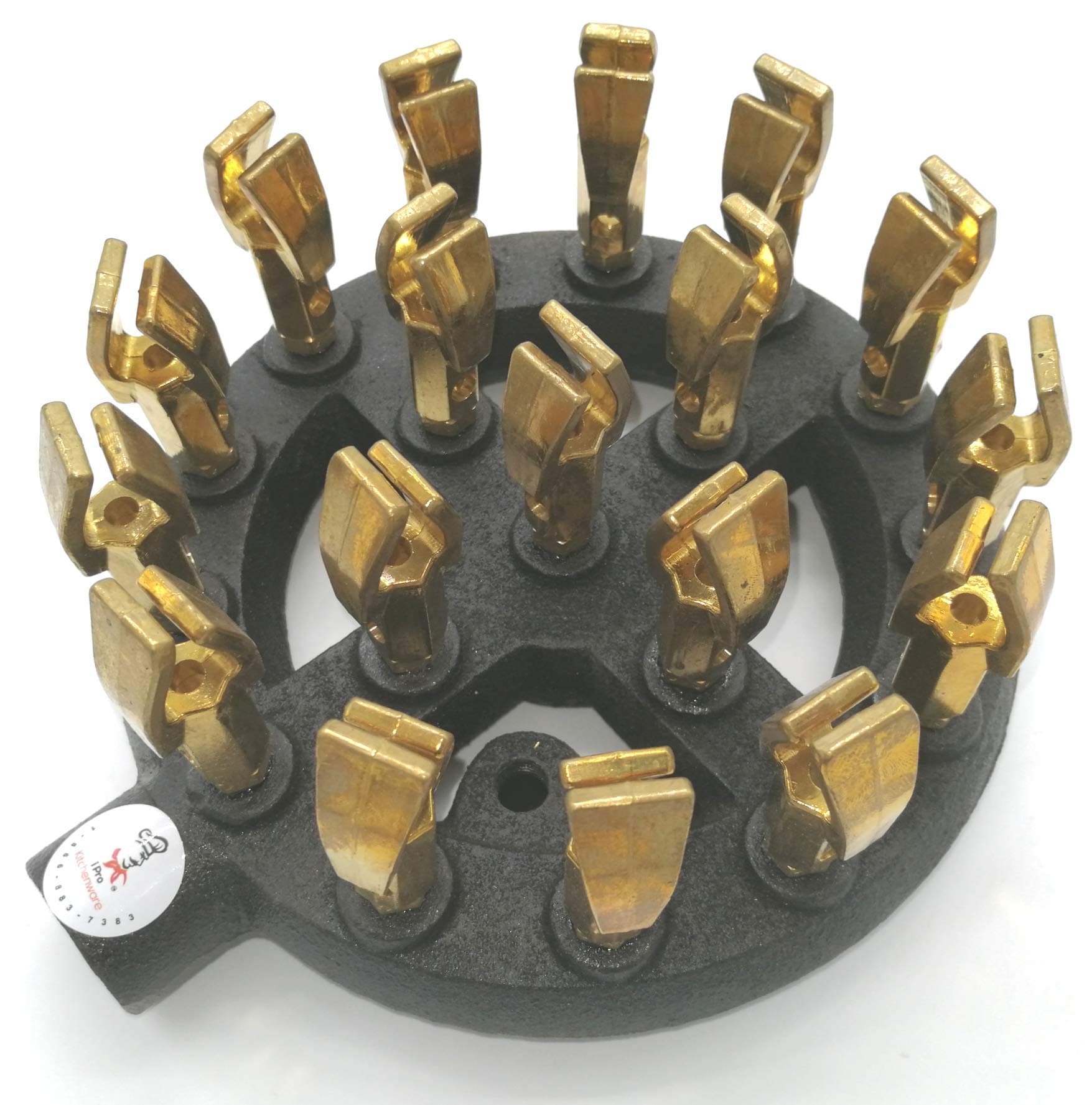 8 Inch High-Powered Duck Tip Jet Burners (Natural Gas) (18 Brass Tip Jets Burners) (125,000 Btu)