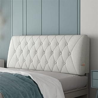 ZZYY Bedside Cushion Bed Backrest Linen Headboard Cushion Support Reading Pillow Bolster for Twin Full Queen King Daybed Bed Bunk Bed Removable Washable,Gray,63"/160cm