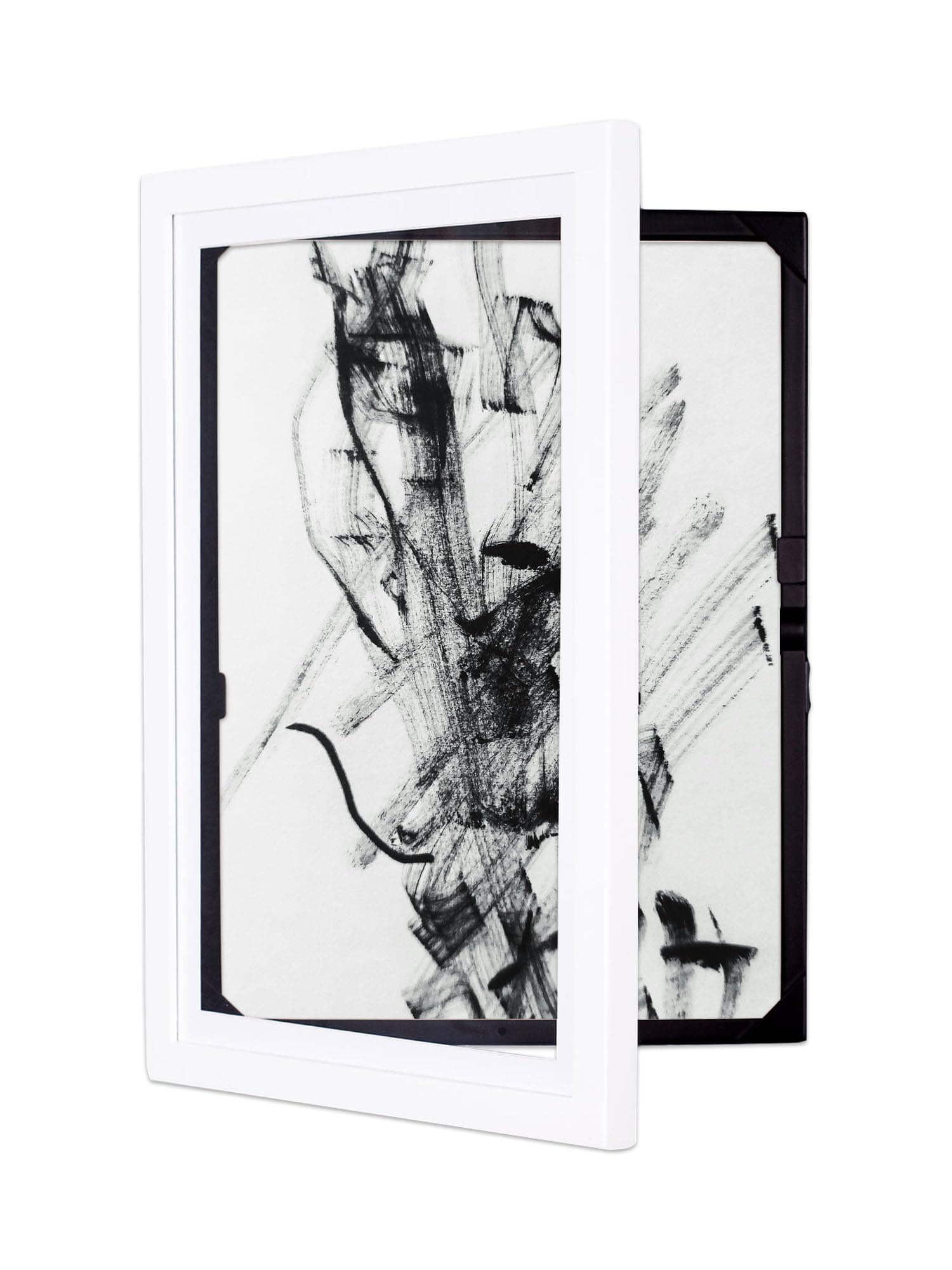 Dynamic FramesMy Little DaVinci Wooden Picture Frame for 50 Artworks | Display or Hang Your Kids Artwork (White, A3)