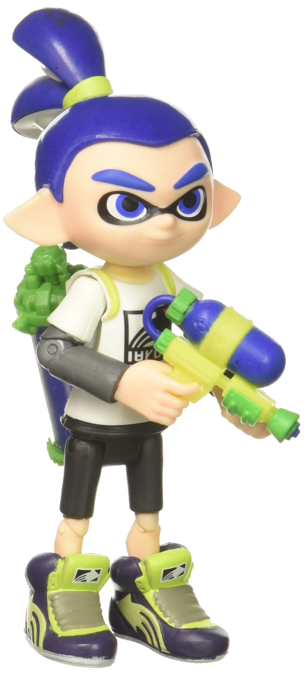 World of Nintendo Inkling Boy with Blaster Action Figure, 4"