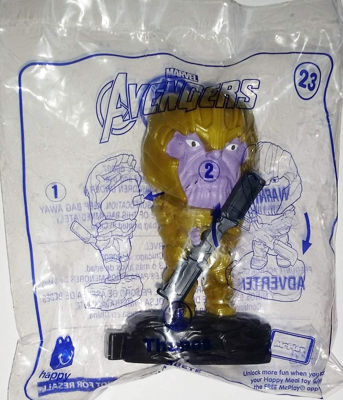 McDonald's 2019 Avengers Thanos Happy Meal Toy