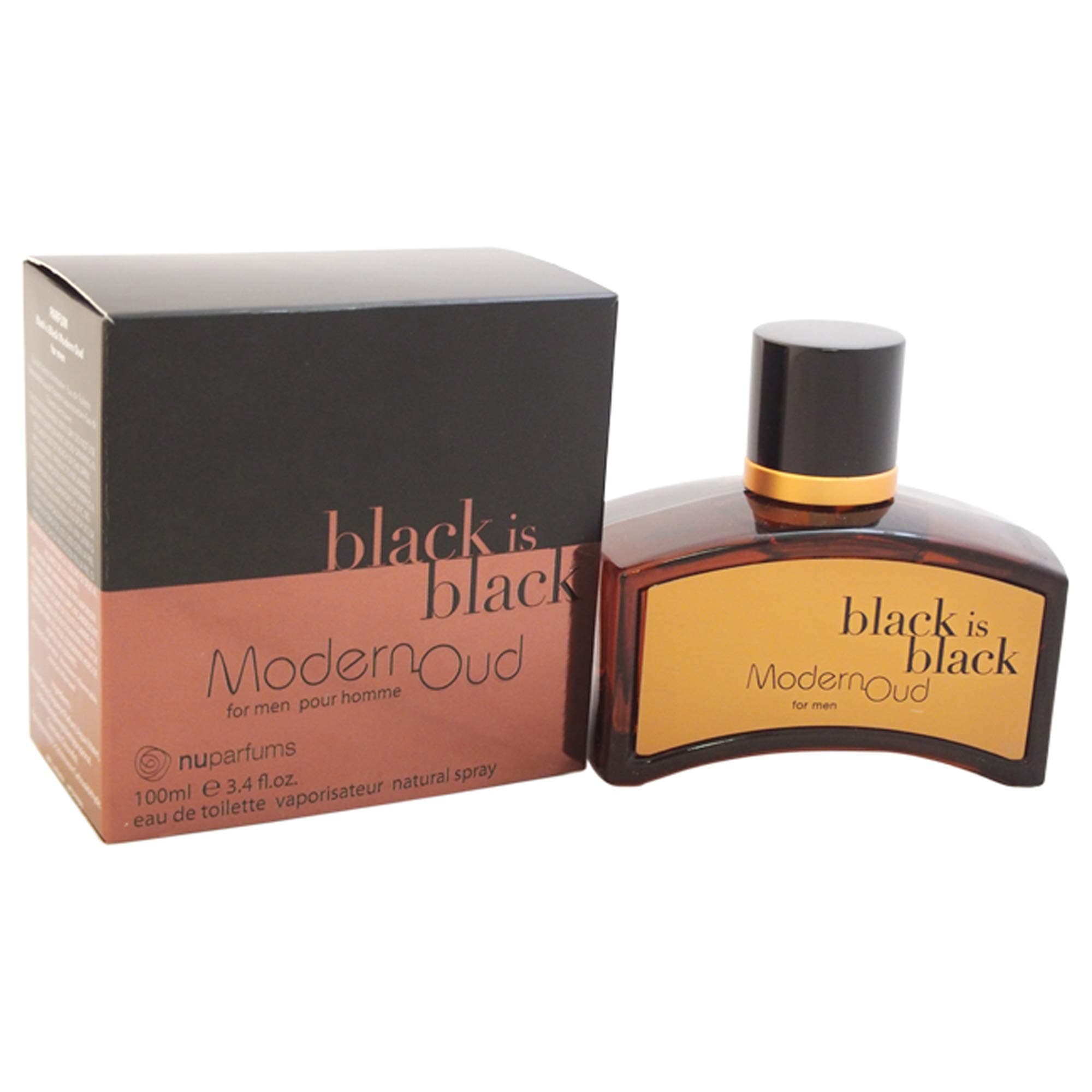 Nuparfums Black is Black Modern Oud for Men 3.4 oz EDT Spray