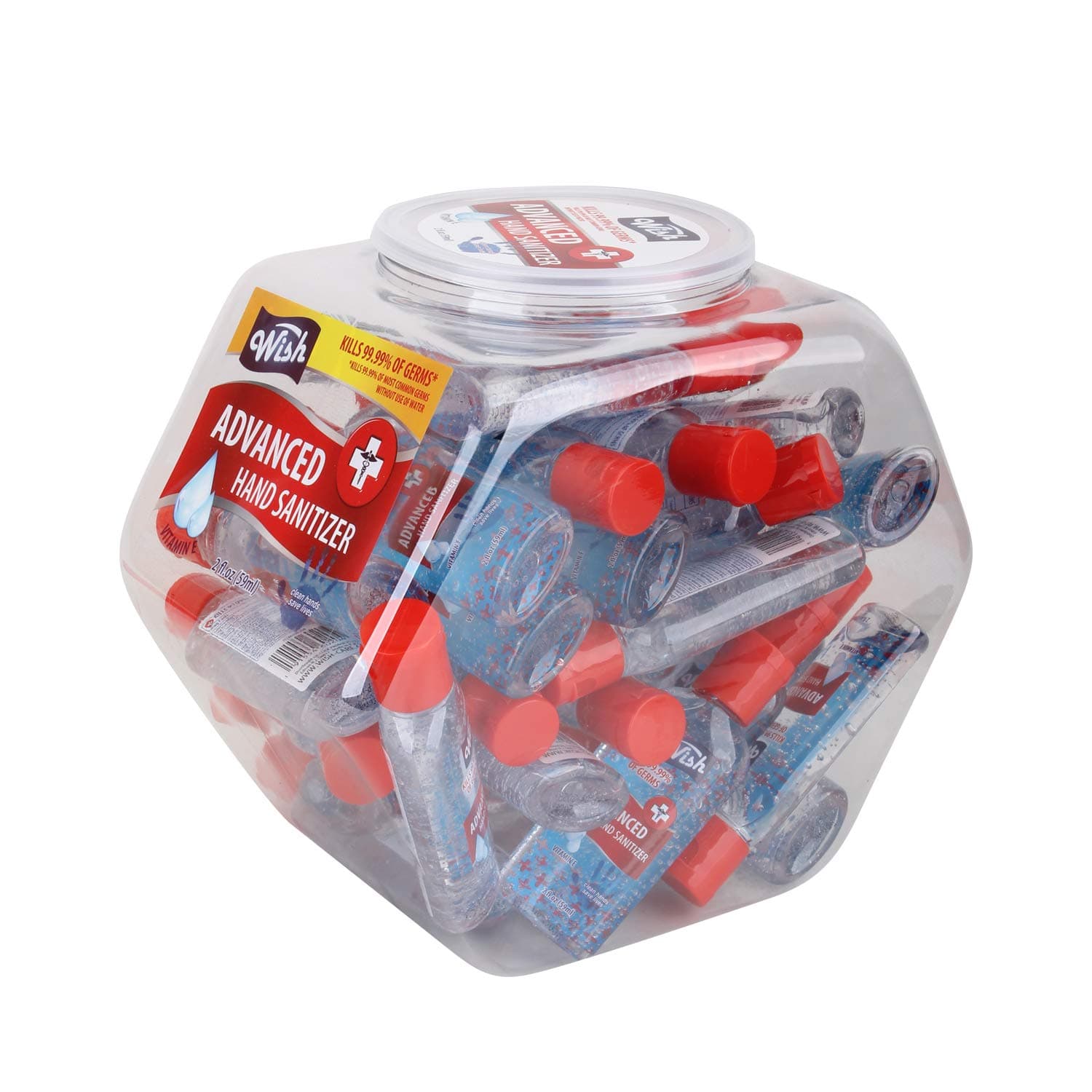 Wish Hand Sanitizer 2oz Pocket Size 36 units per Fishbowl Jar