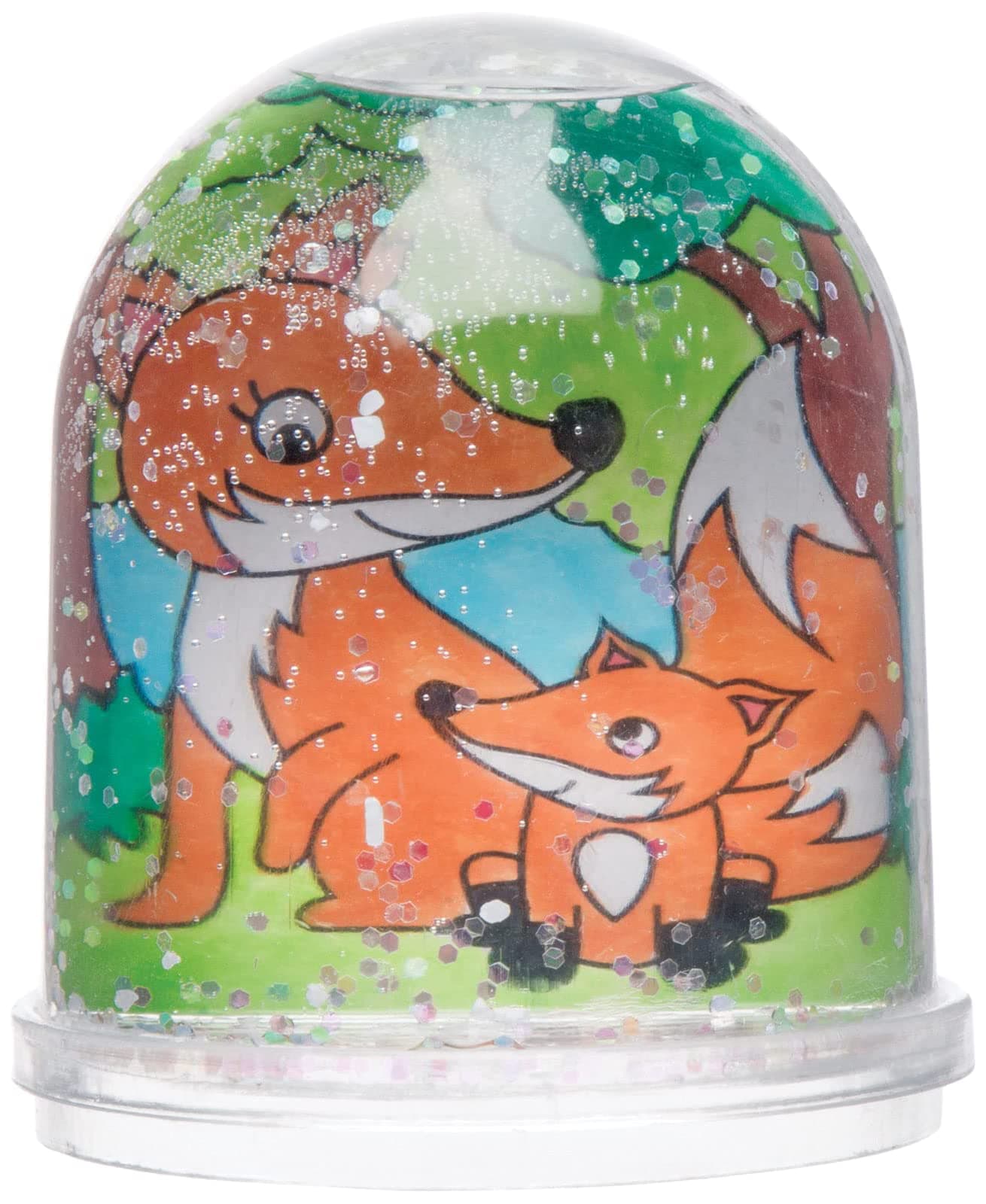 Baker RossAR618 Woodland Animal Colour-in Snow Globes Value Pack — Creative Art and Craft Supplies for Kids to Make, Personalise and Decorate (Pack of 4), Assorted