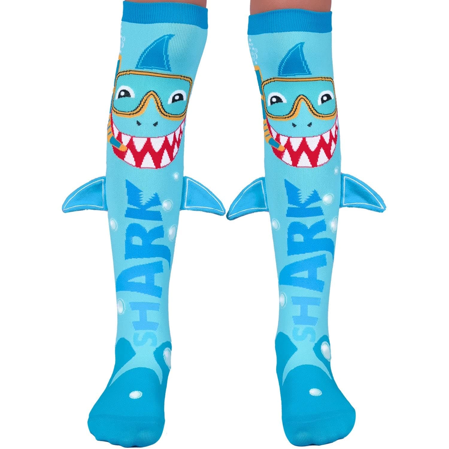 MADMIAShark Socks, Adorable knee-High Socks With Custom Made Plush Fins!