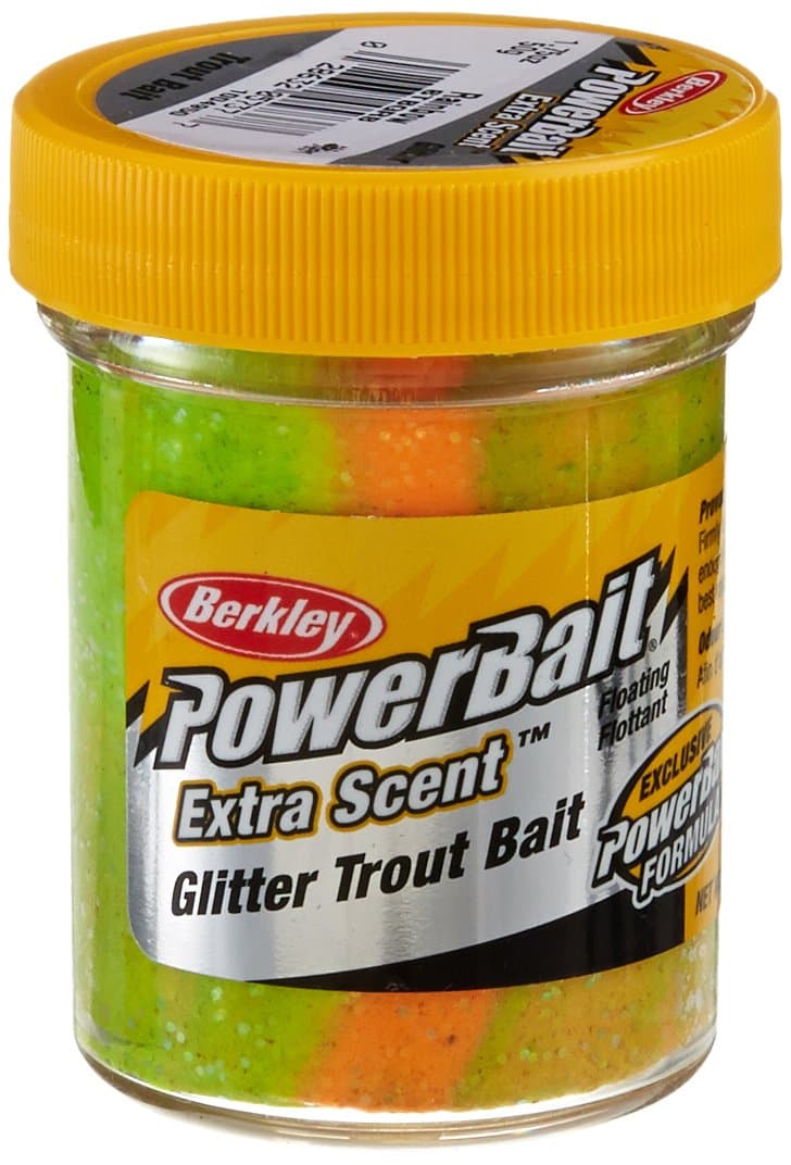 Berkley PowerBait Glitter Trout Bait, Silver Vein, Fishing Dough Bait, Scent Dispersion Technology, Irresistible Scent and Flavor, Moldable and Easy to Use