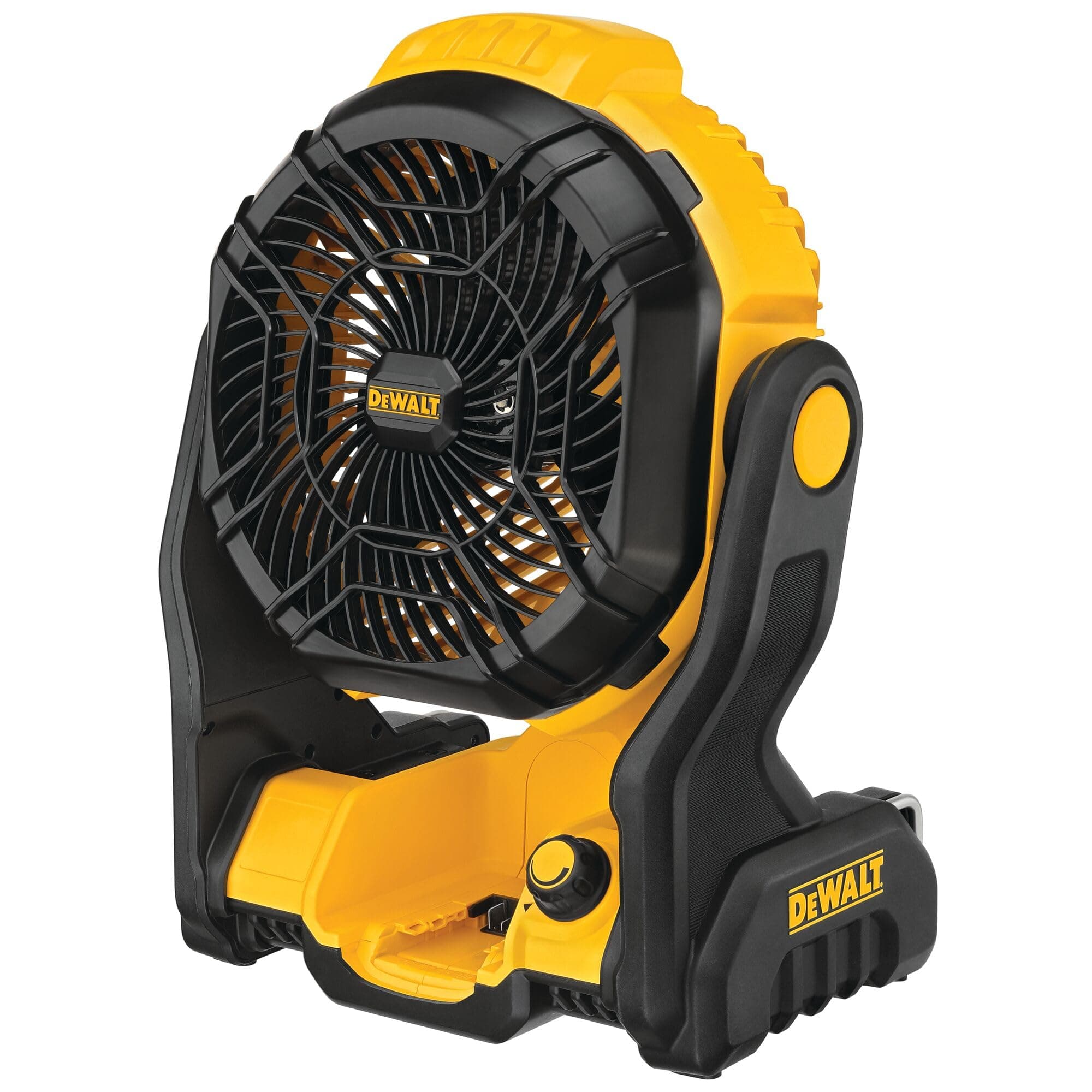 20V MAX Portable Fan, Battery Powered Rechargeable Cordless Shop Fan, Up to 4.5 Hrs Runtime, Variable Speed, 650 CFM, Tool Only (DCE512B)