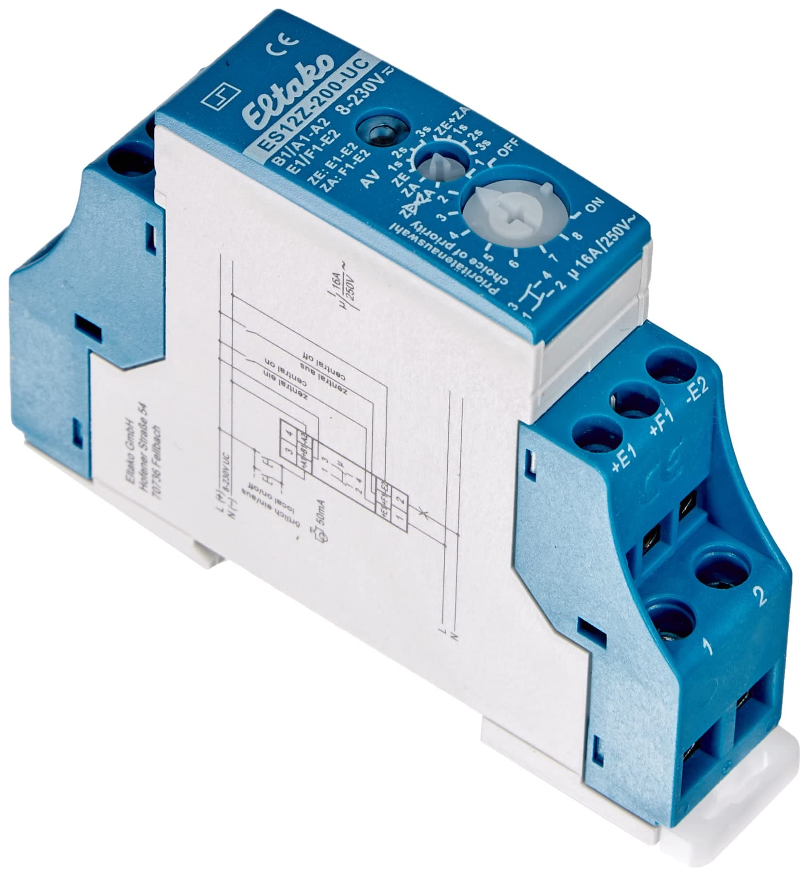 Eltako ES12Z-200-8..230V UC Impulse Switch with Potential-Free Contacts