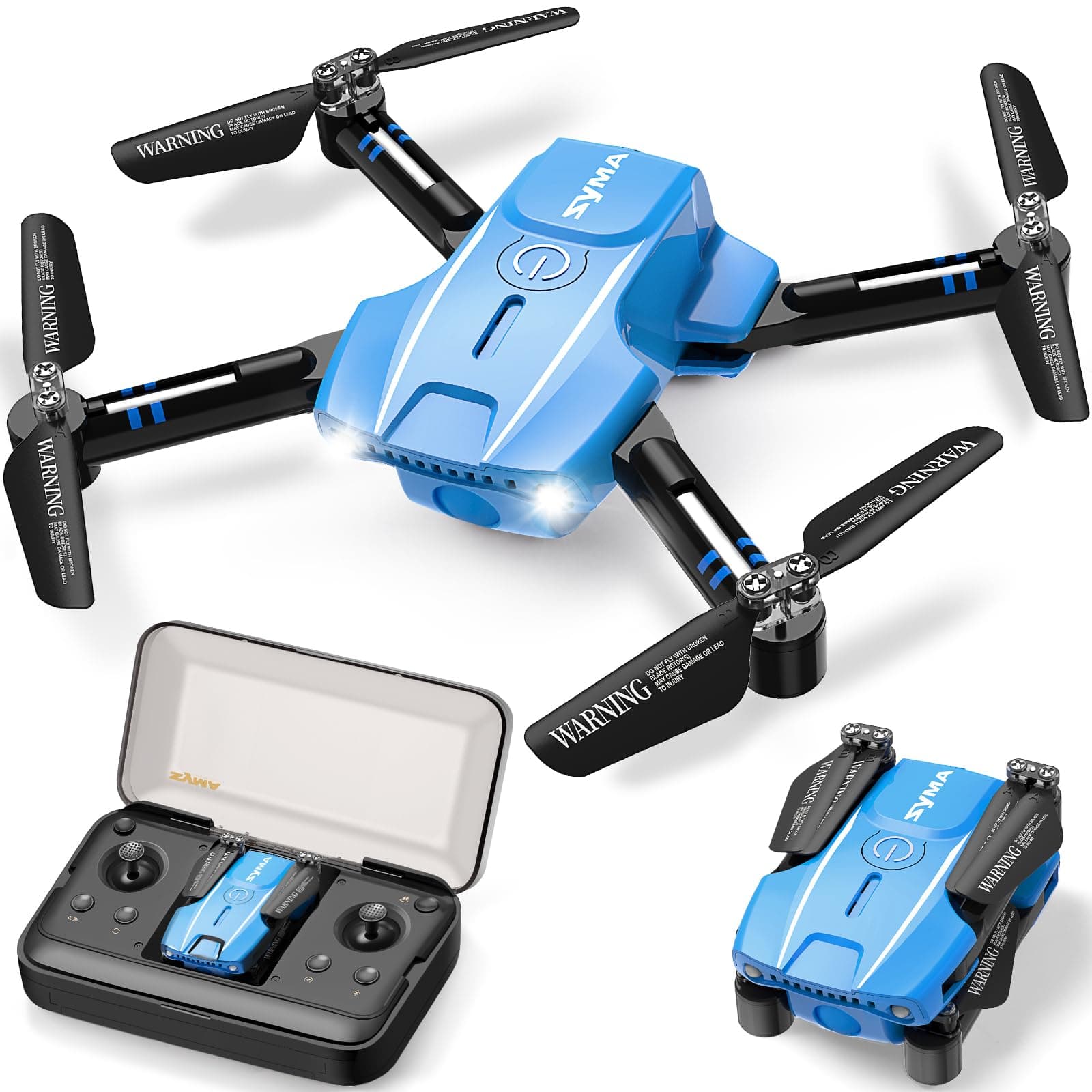 SYMA Portable Indoor Mini Drone without Camera for Beginners Blue