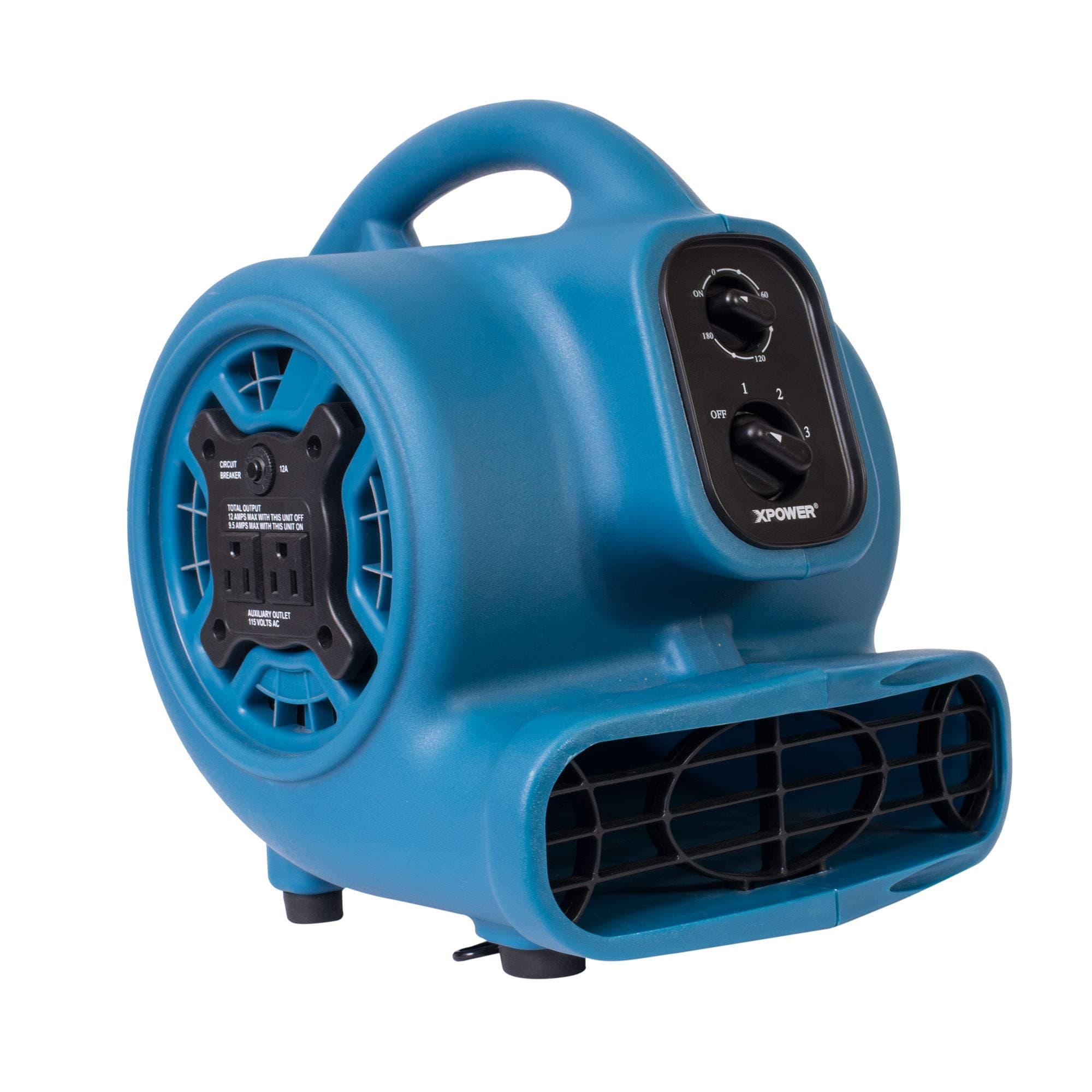 P-230AT Mini Mighty 1/4 HP 925 CFM Centrifugal Air Mover, Carpet Dryer, Floor Fan, Blower, Stackable, Daisy Chain, for Water Damage Restoration, Janitorial, Plumbing, Home Use