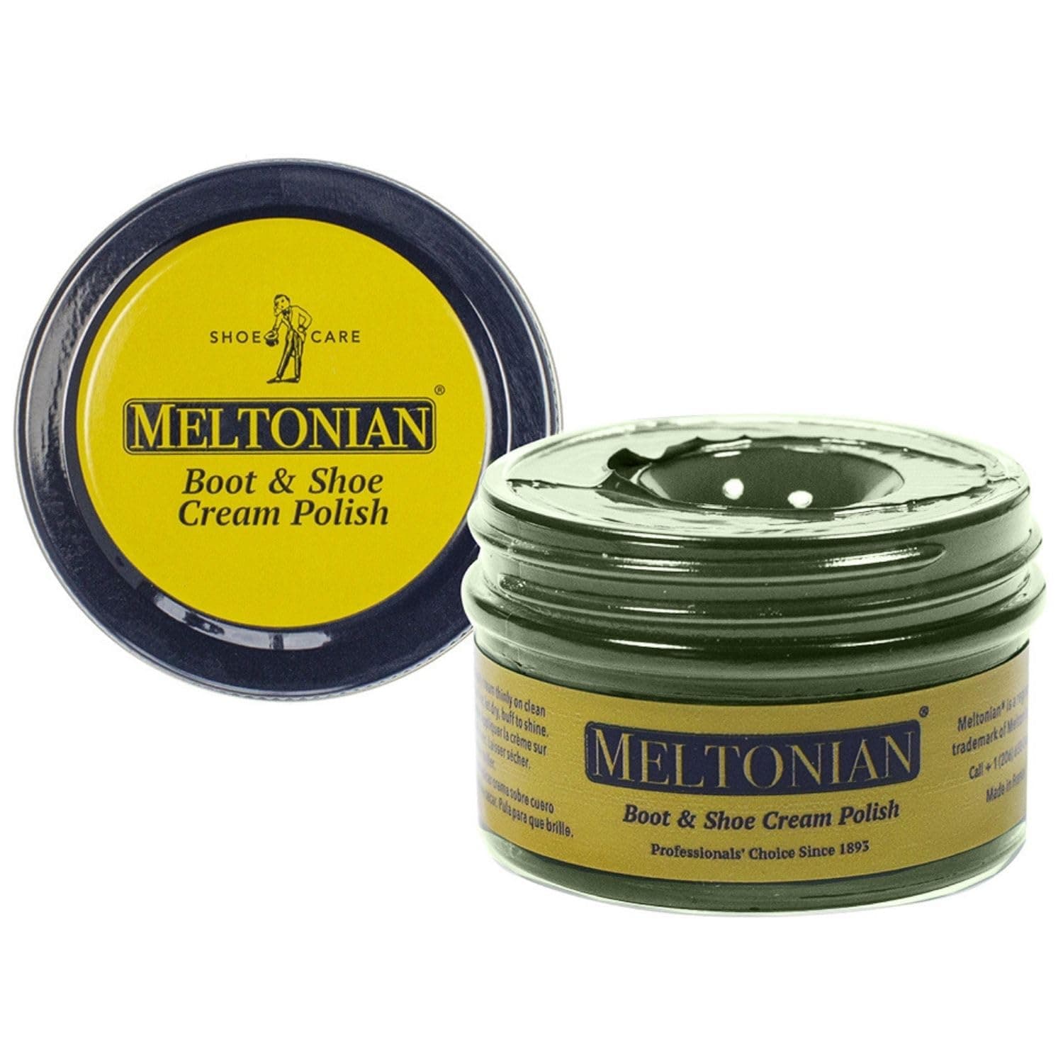 Meltonian Cream Shoe Polish, Boot Polish, Leather Shoe Polish Oil Based with Beeswax, Restores and Protects, Over 60 Colors