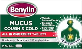 Mucus Cough & Cold All in One Tablets, 16 each
