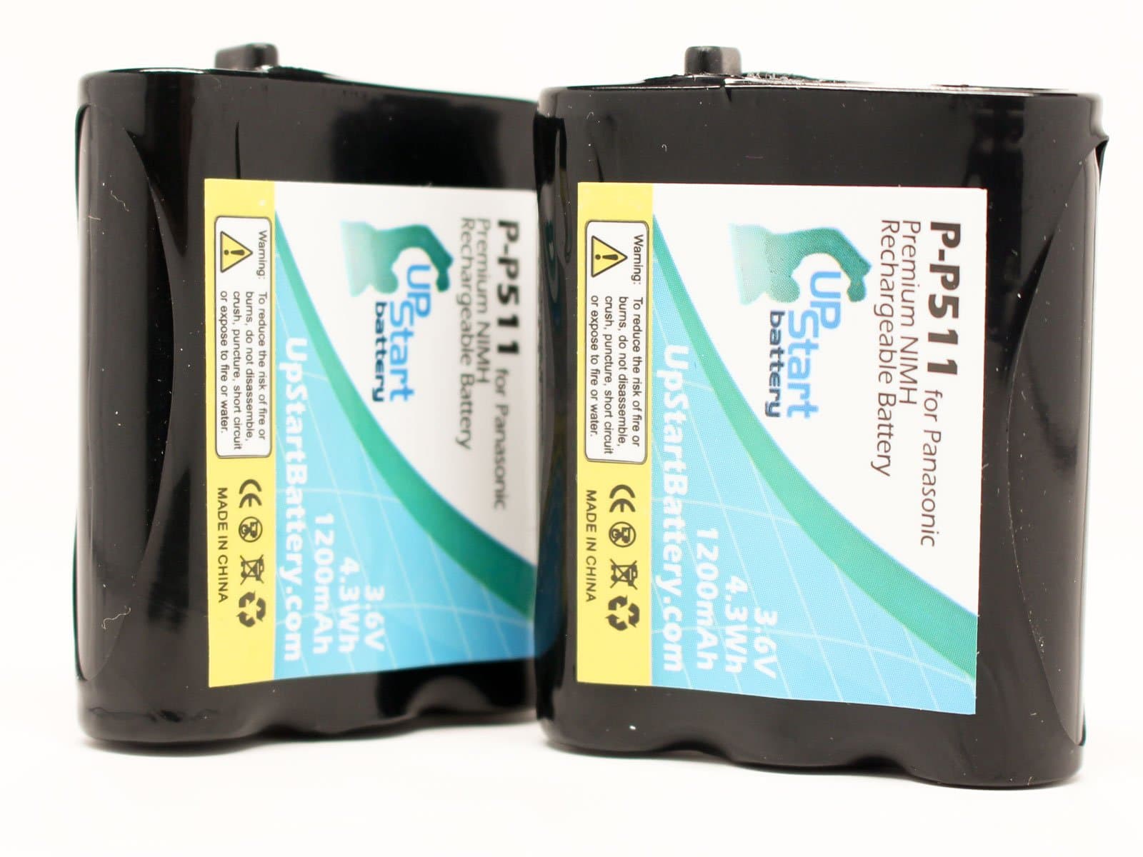 2X Pack - Compatible with Panasonic KXTGA270S Battery - Replacement for Panasonic Cordless Phone Battery (1200mAh 3.6V NI-MH)