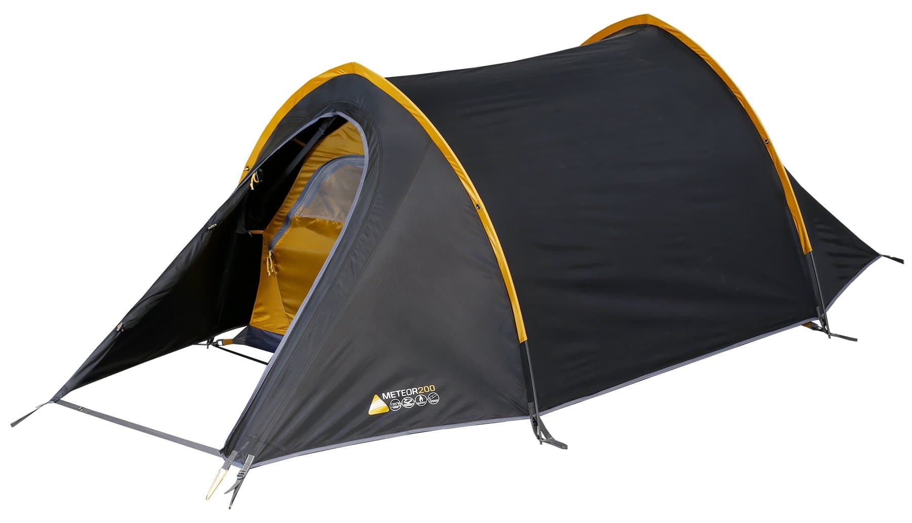 Vango Meteor 200 2 Person Tunnel Tent, Anthracite
