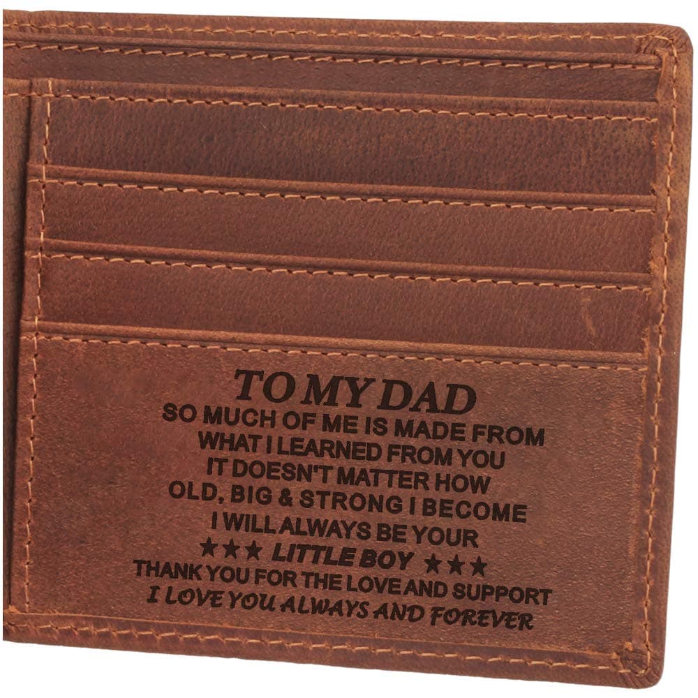 Mens Wallet - Leather Wallets, The Perfect Mens Gift for Dad Son Husband Boyfriend, Anniversary Birthday Father's Day Gifts