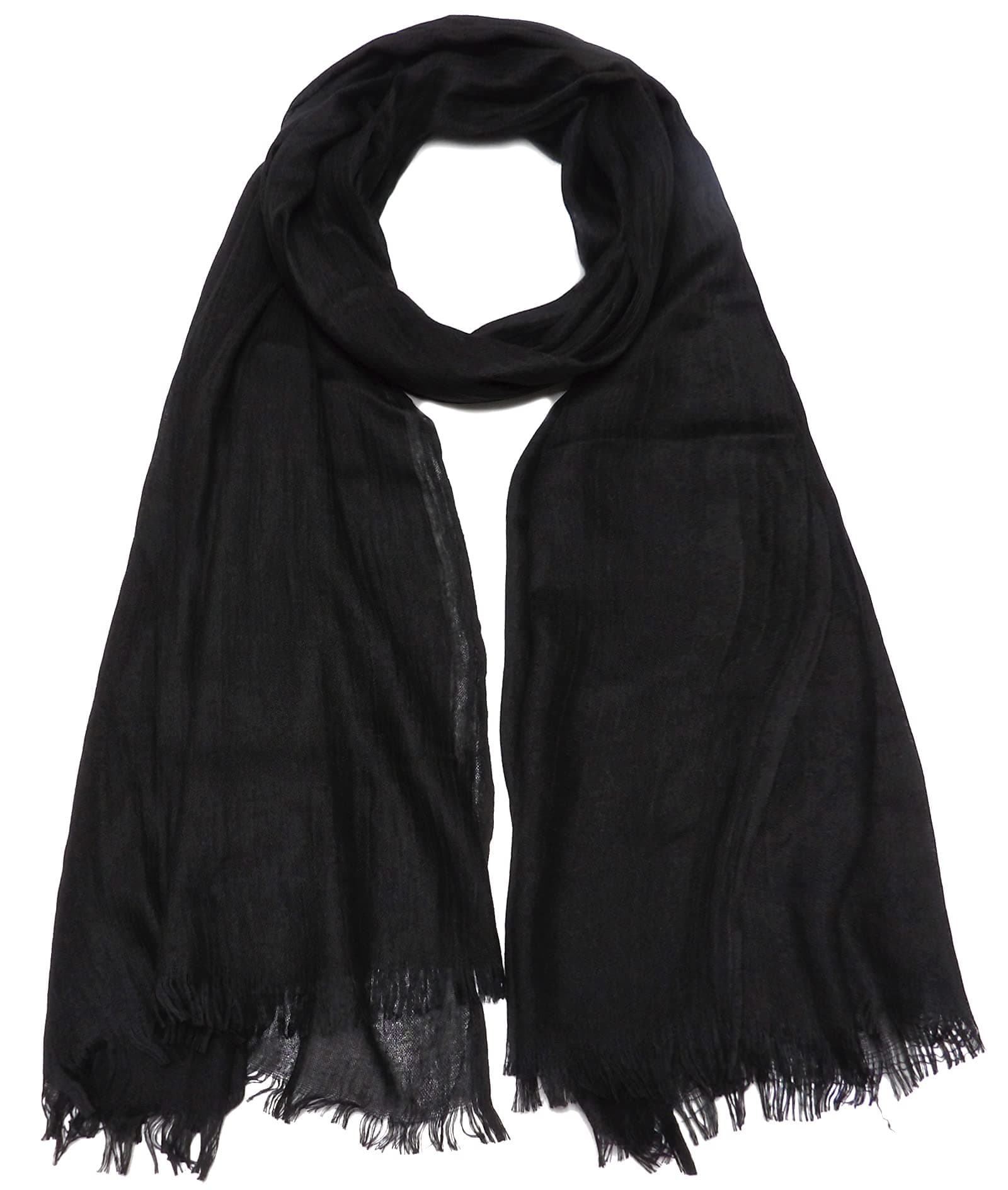 Damen Sommer Schals Baumwolle Leichte Groe Lange Gaze Damenschal Eleganter Plain Tcher 7543