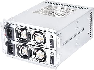 SilverStone Technology GM600 Silver Cybenetics Silver 600W mini redundant Power Supply, SST-GM600-S, TAA Compliant