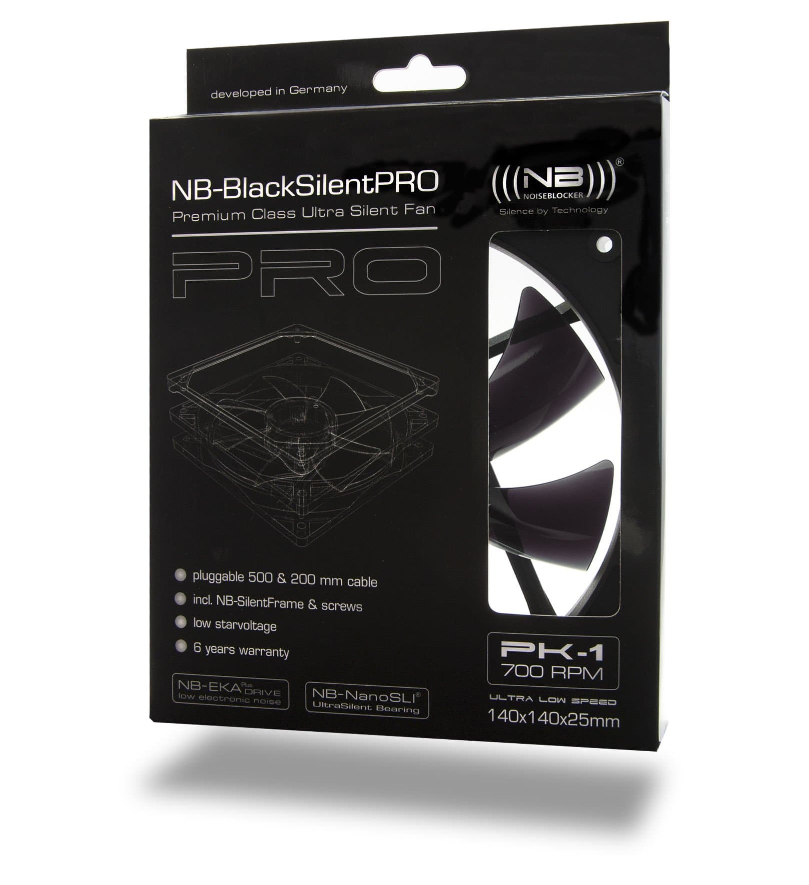 Noiseblocker BlackSilentPro PK1 (140 x 140 x 25)