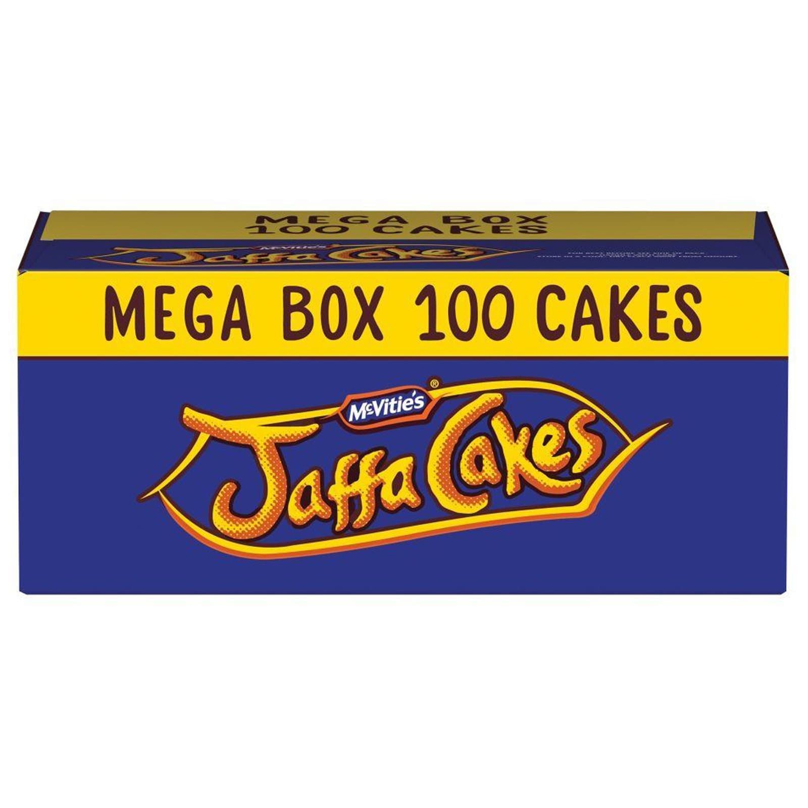 McVitie's Jaffa Cakes 100 Cakes - Mega Box - 5 x Twin Pack Carton with 20 Cakes