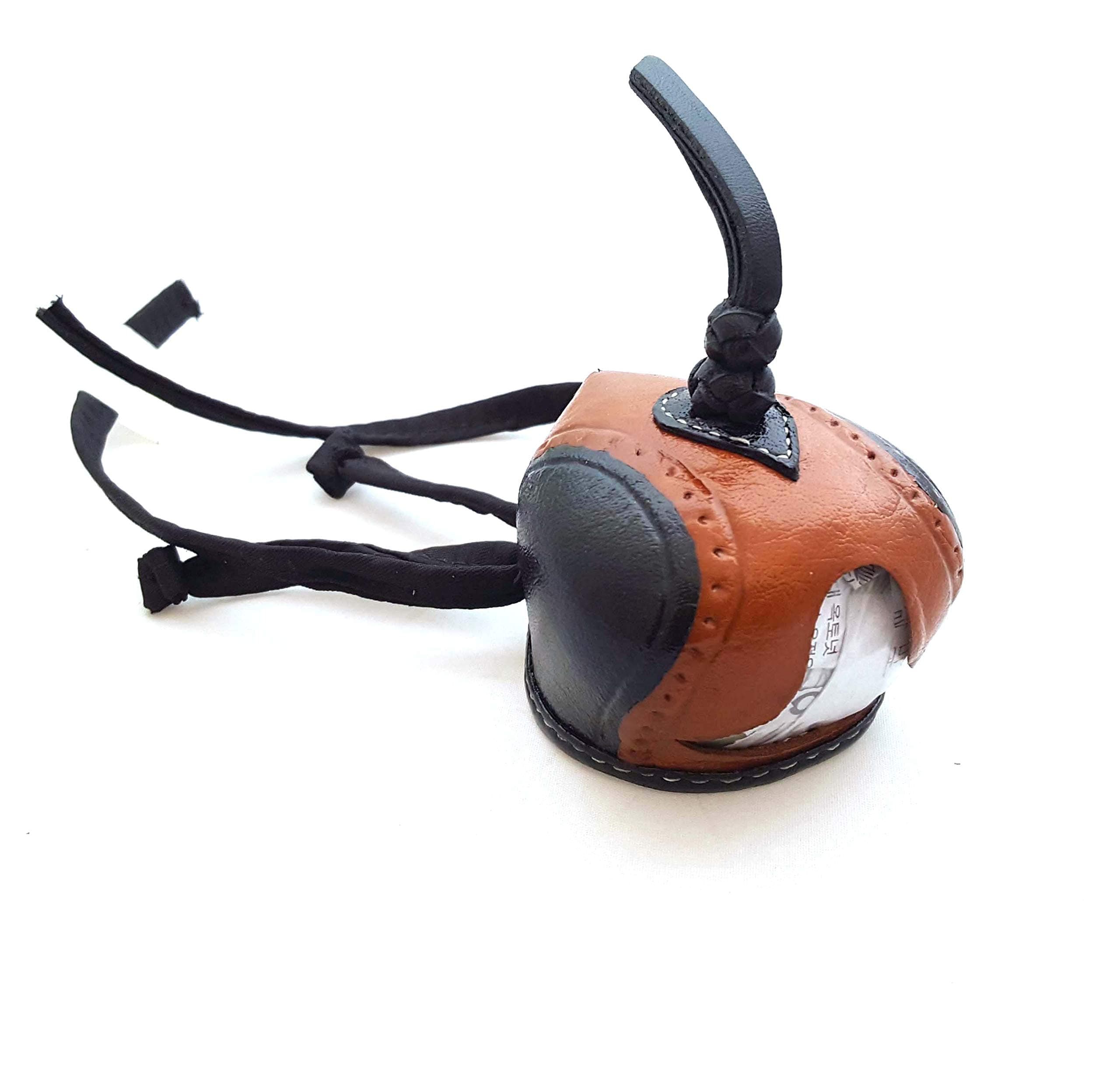 Falconry Hood Single Tone Steve Tait Style Falconry Hood Dutch Hood sewn with braces. (Size 14)